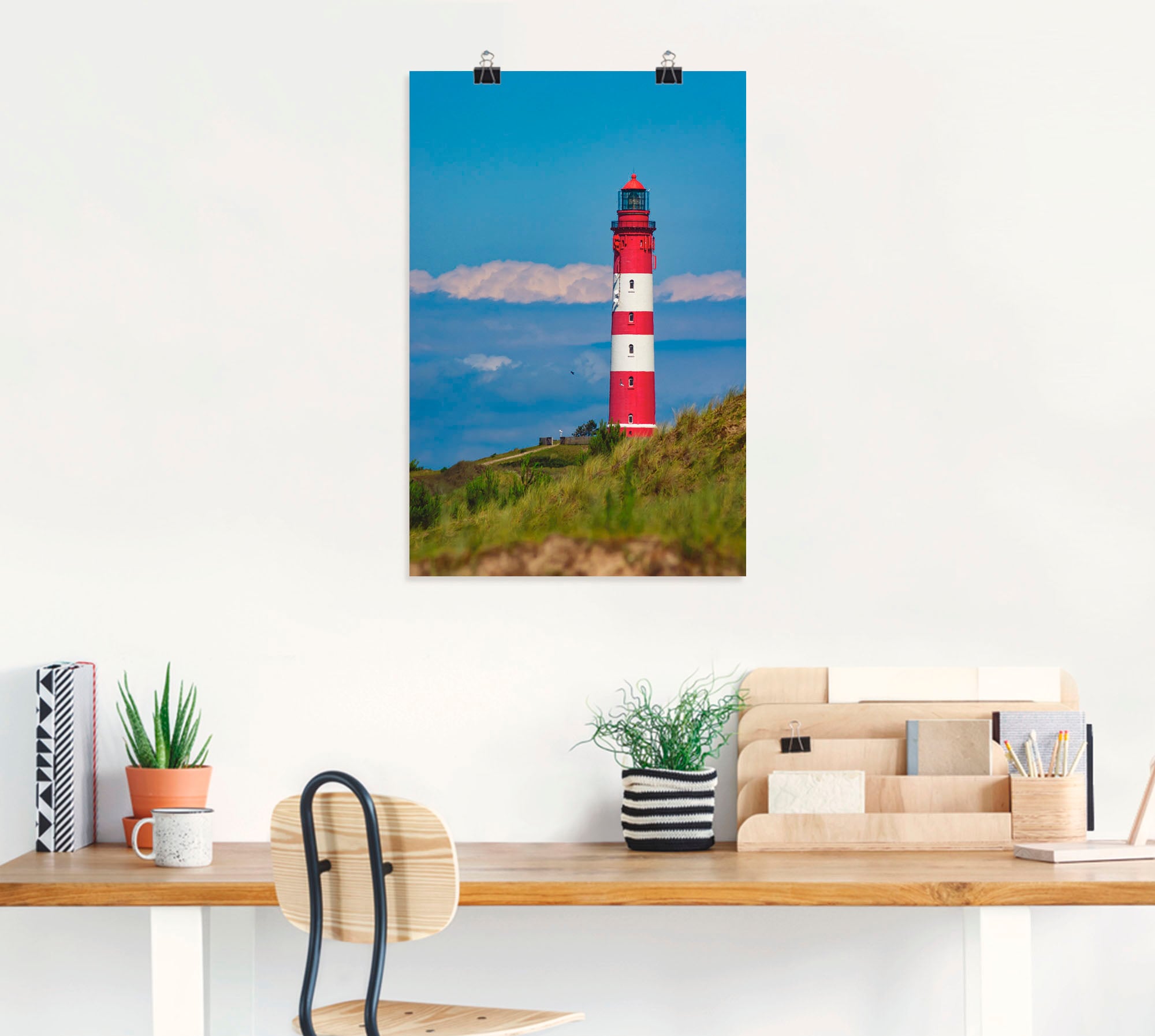 Artland Wandbild »Leuchtturm von Amrum«, Gebäude, (1 St.), als Leinwandbild, Poster in verschied. Grössen