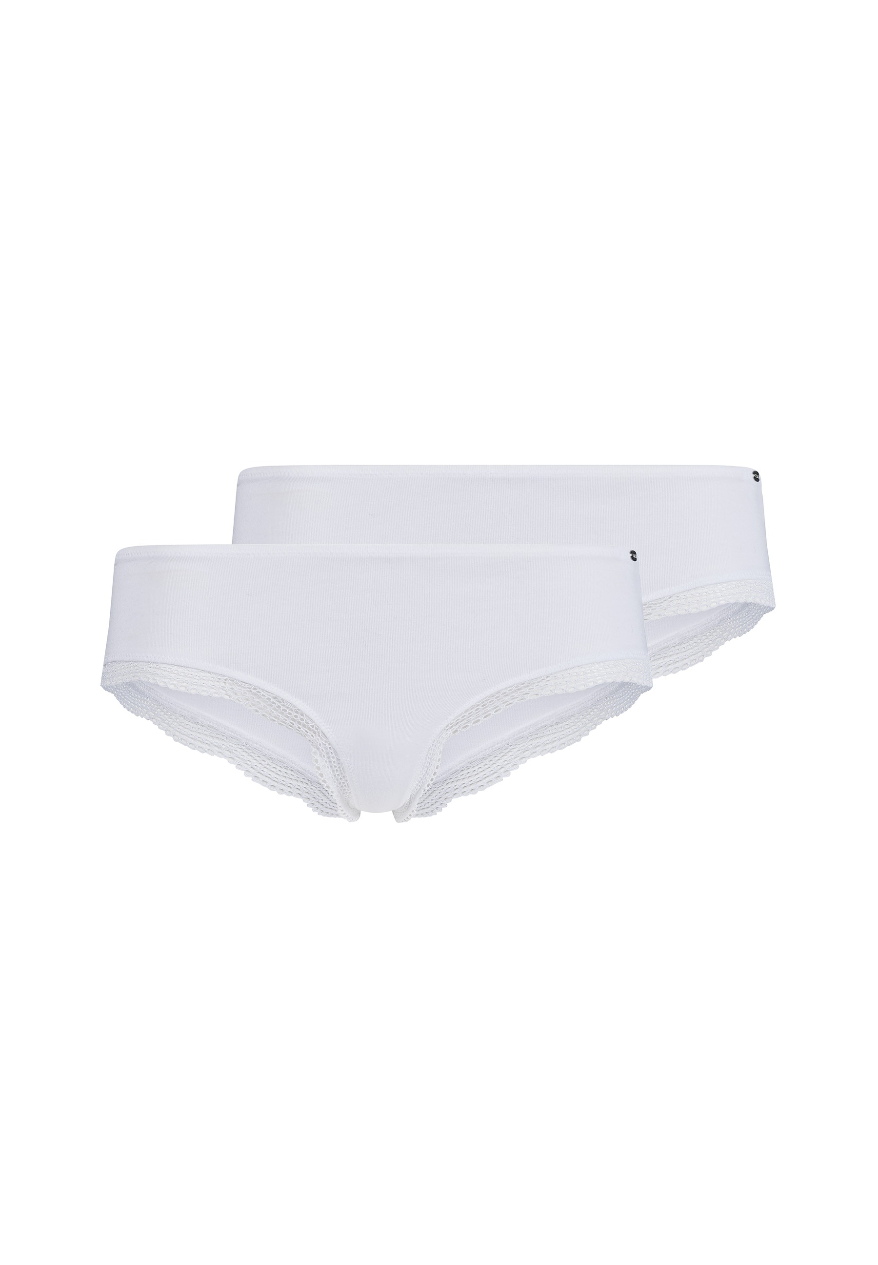 Skiny Panty »Classicotton«, (2er Pack), Umlaufende Spitze am Beinabschluss