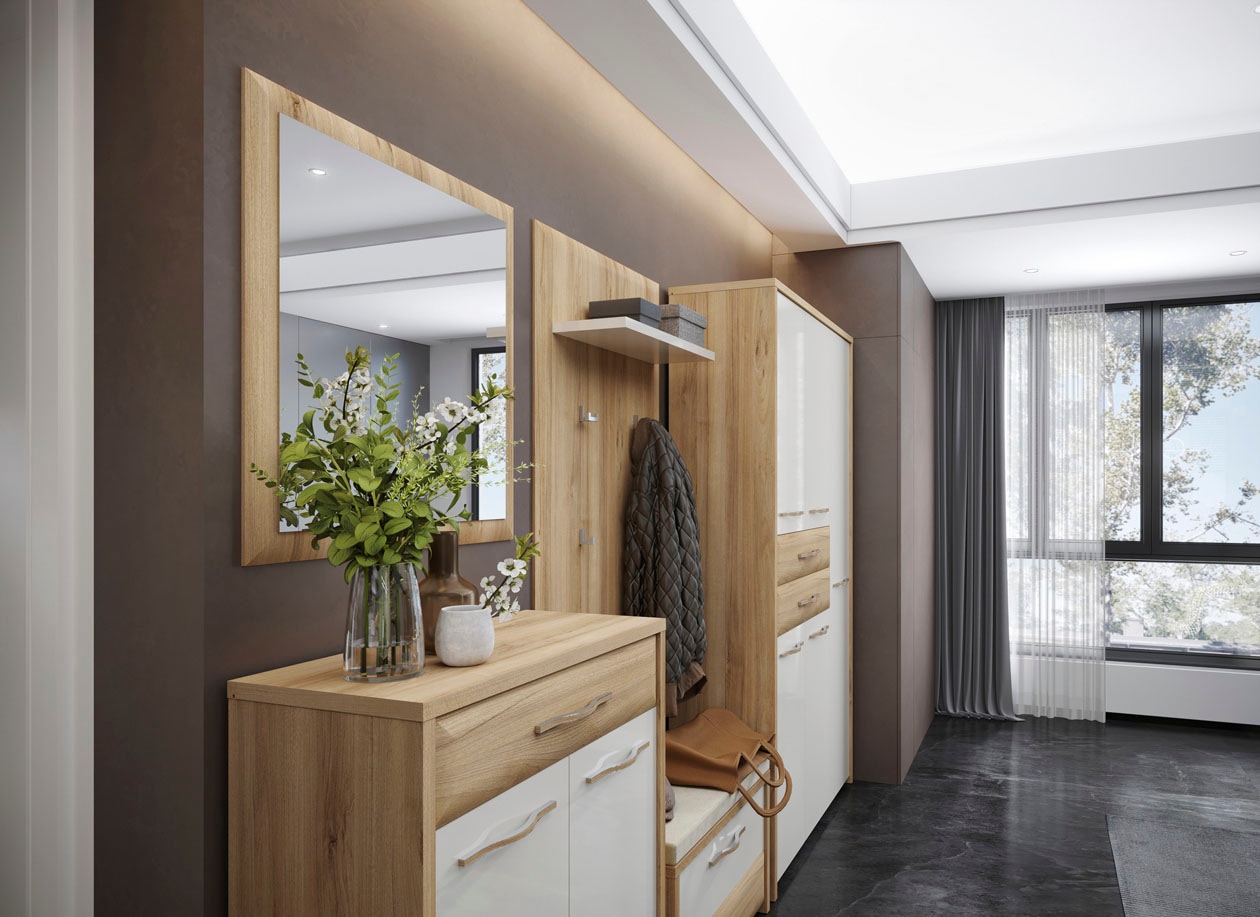 GOODproduct Miroir mural »Gala« Largeur 70 cm, avec cadre