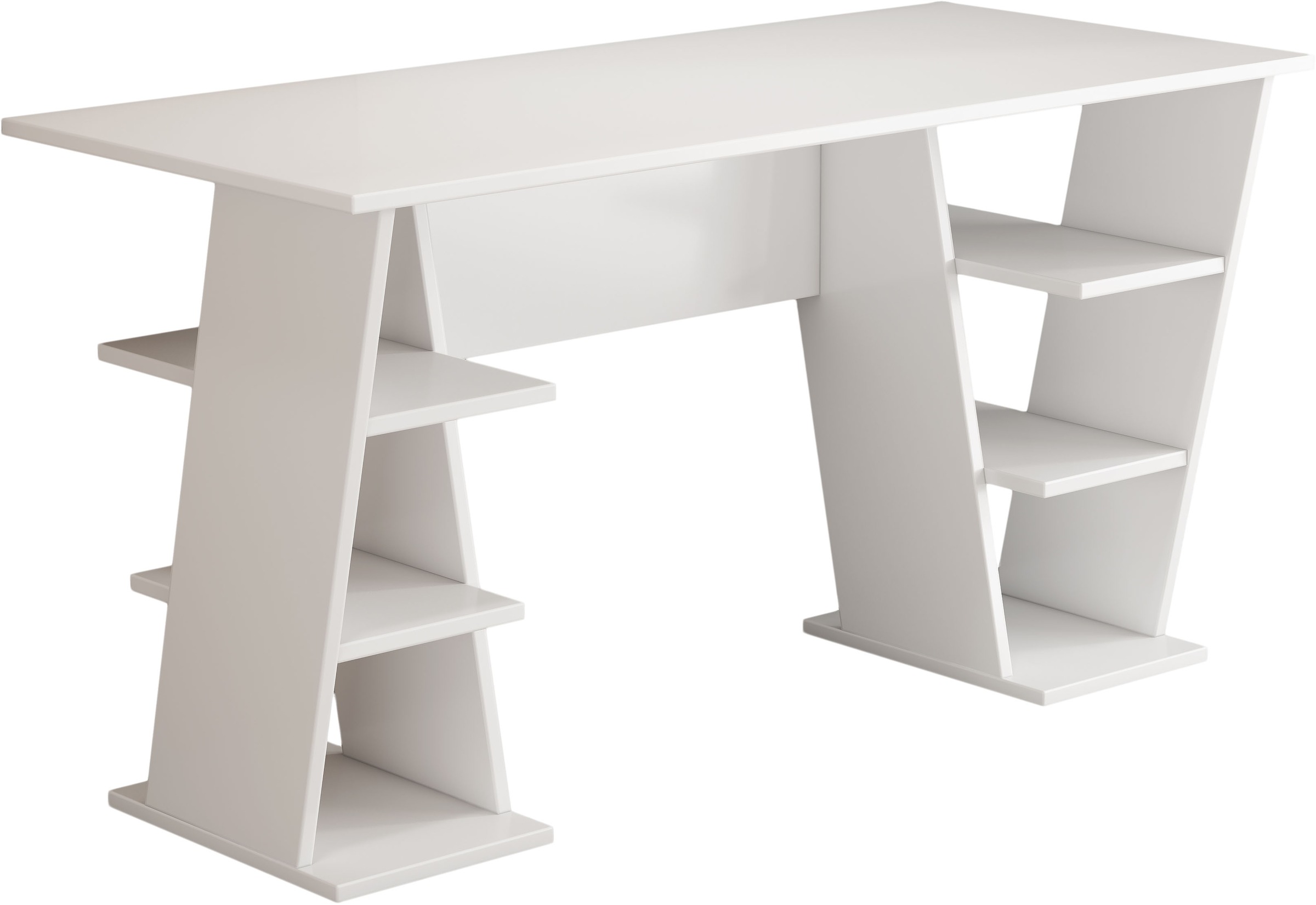 Image of GOODproduct Schreibtisch "Ezzell" Regalschreibtisch mit Ablagen, modernes Design, Breite 137 cm