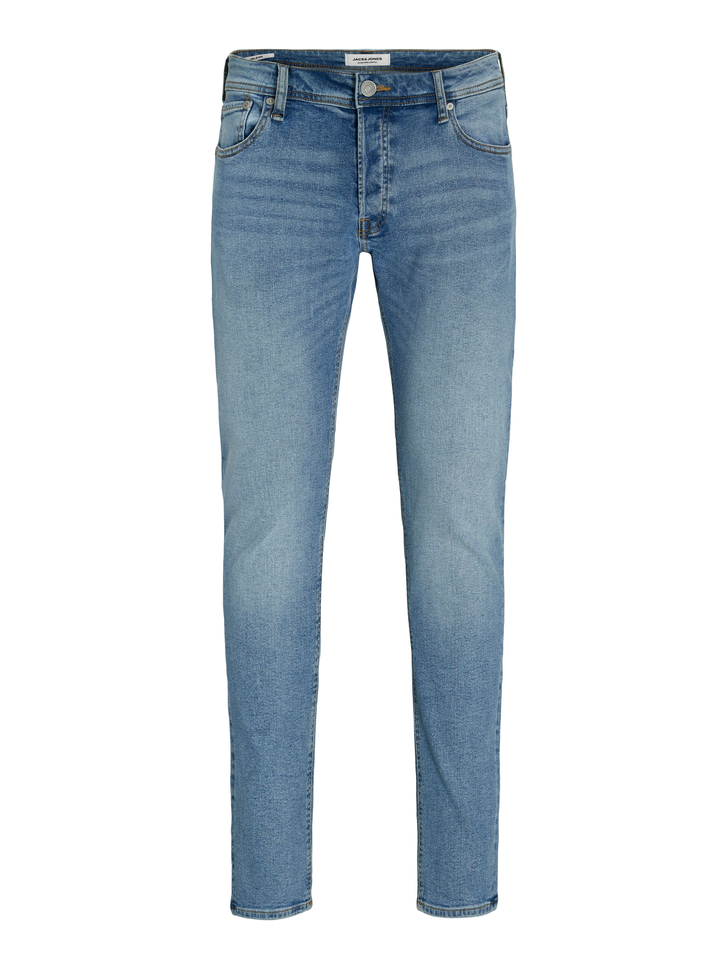 Jack & Jones Slim-fit-Jeans »JJIGLENN Jeans mit schmaler Beinform und Stretch für Komfort« Denim/Jeans, modisch, slim fit, Baumwollmischung