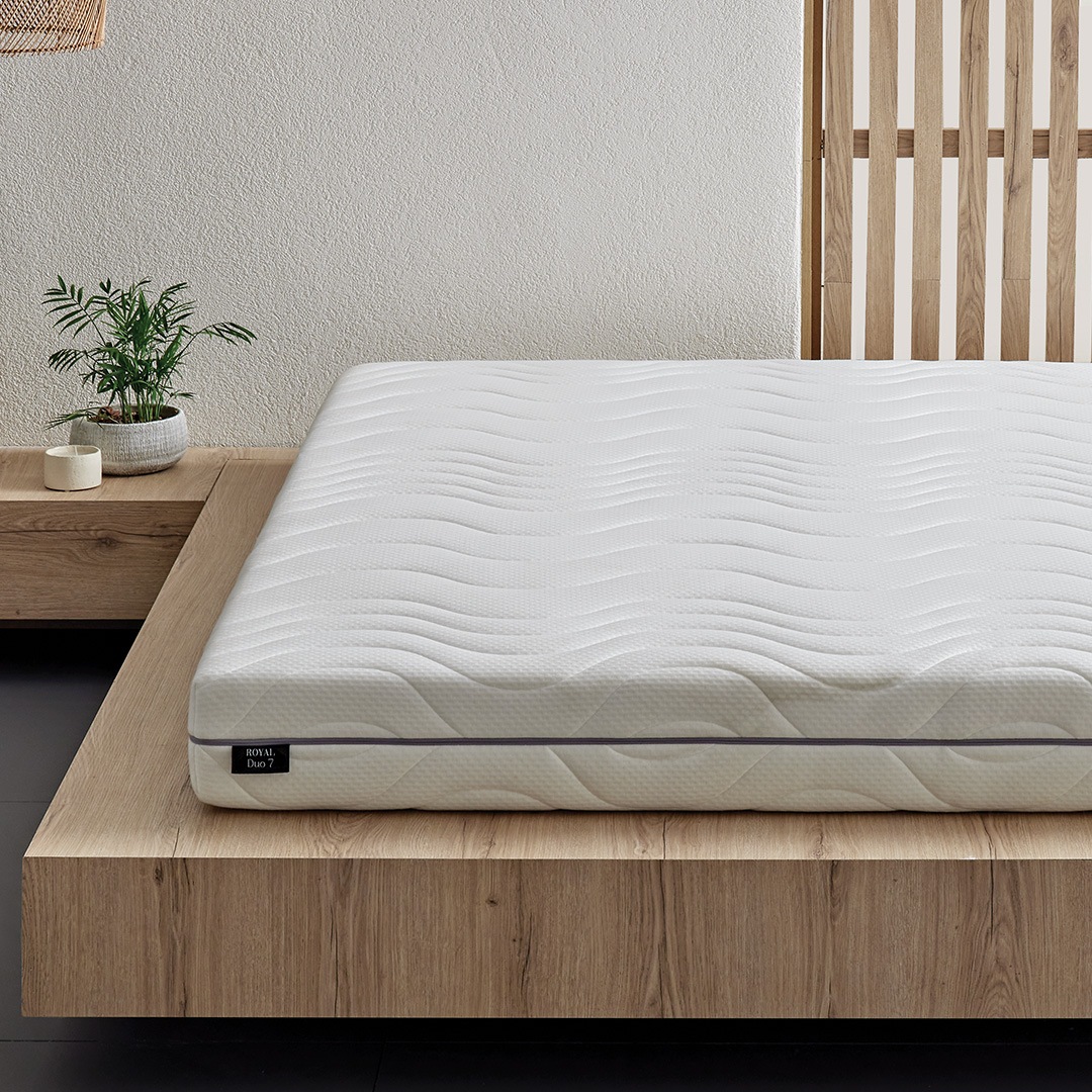 Yatas Bedding Taschenfederkernmatratze »Royal Duo 7 Slim, Matratze 90x200, 140x200 cm & weitere Grössen«, 18 cm hoch, Raumgewicht: 28 kg/m³, 434 Federn, (1 St., 1-tlg.), 7-Zonen, H2 / H3, Wendematratze, ergonomisch, atmungsaktiv