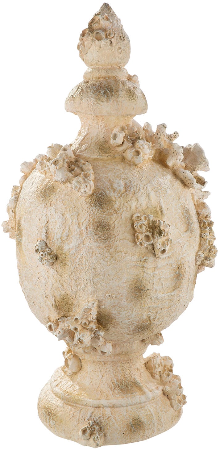 GILDE Dekoobjekt »Dekoobjekt Amphora Seychelles weiss H. 49,5 cm«