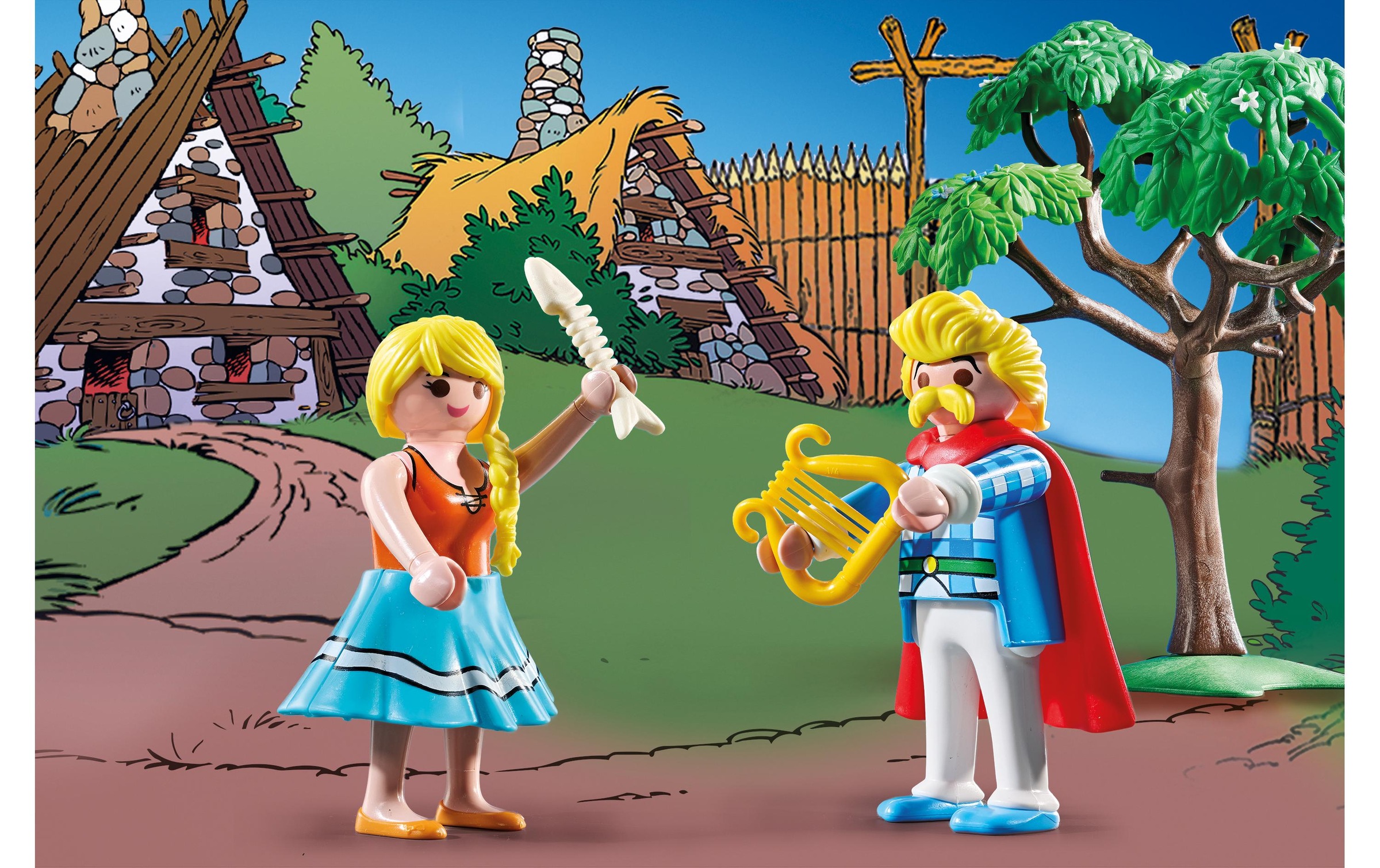Playmobil® Spielbausteine »Asterix Das Dorfbankett 71827«, (159 St.)