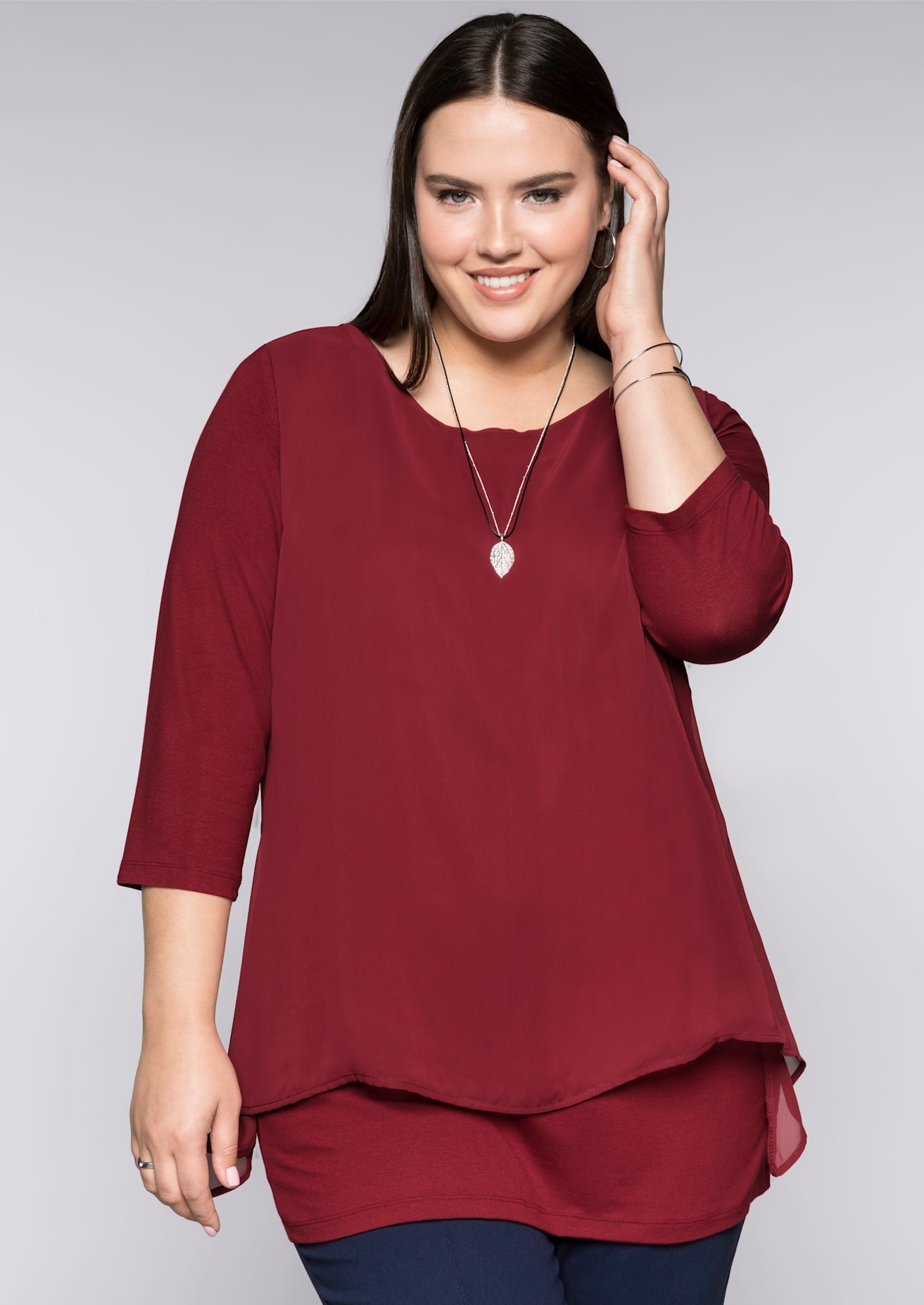 Sheego Blusenshirt »Blusenshirt«, (1 tlg.)