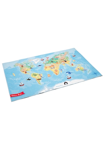 Böing Carpet Kinderteppich »Weltkarte«, rechteckig, bedruckt, waschbar, Kinderzimmer kaufen