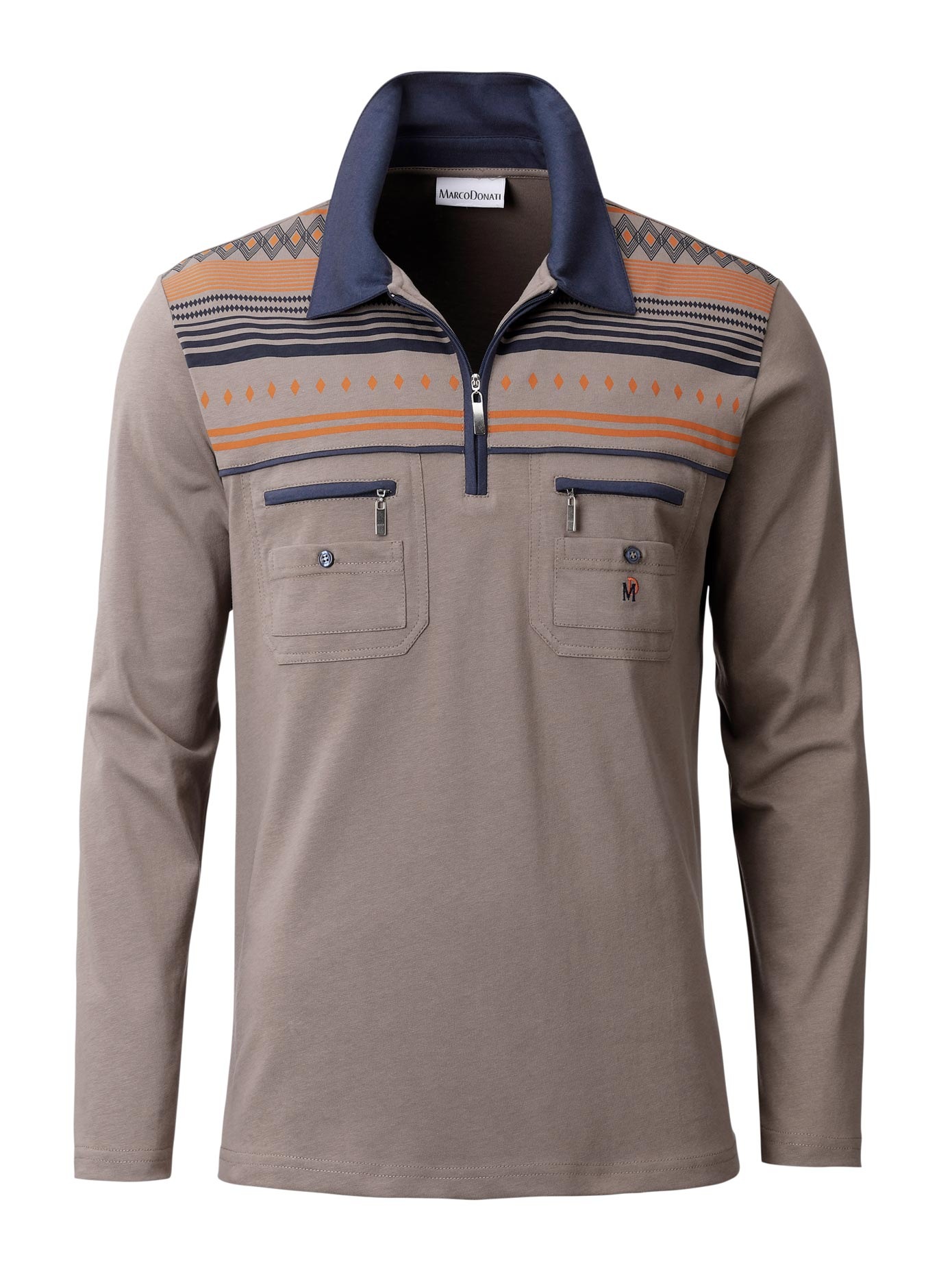 Image of Marco Donati Langarm-Poloshirt »Langarm-Poloshirt«, (1 tlg.) bei Ackermann Versand Schweiz