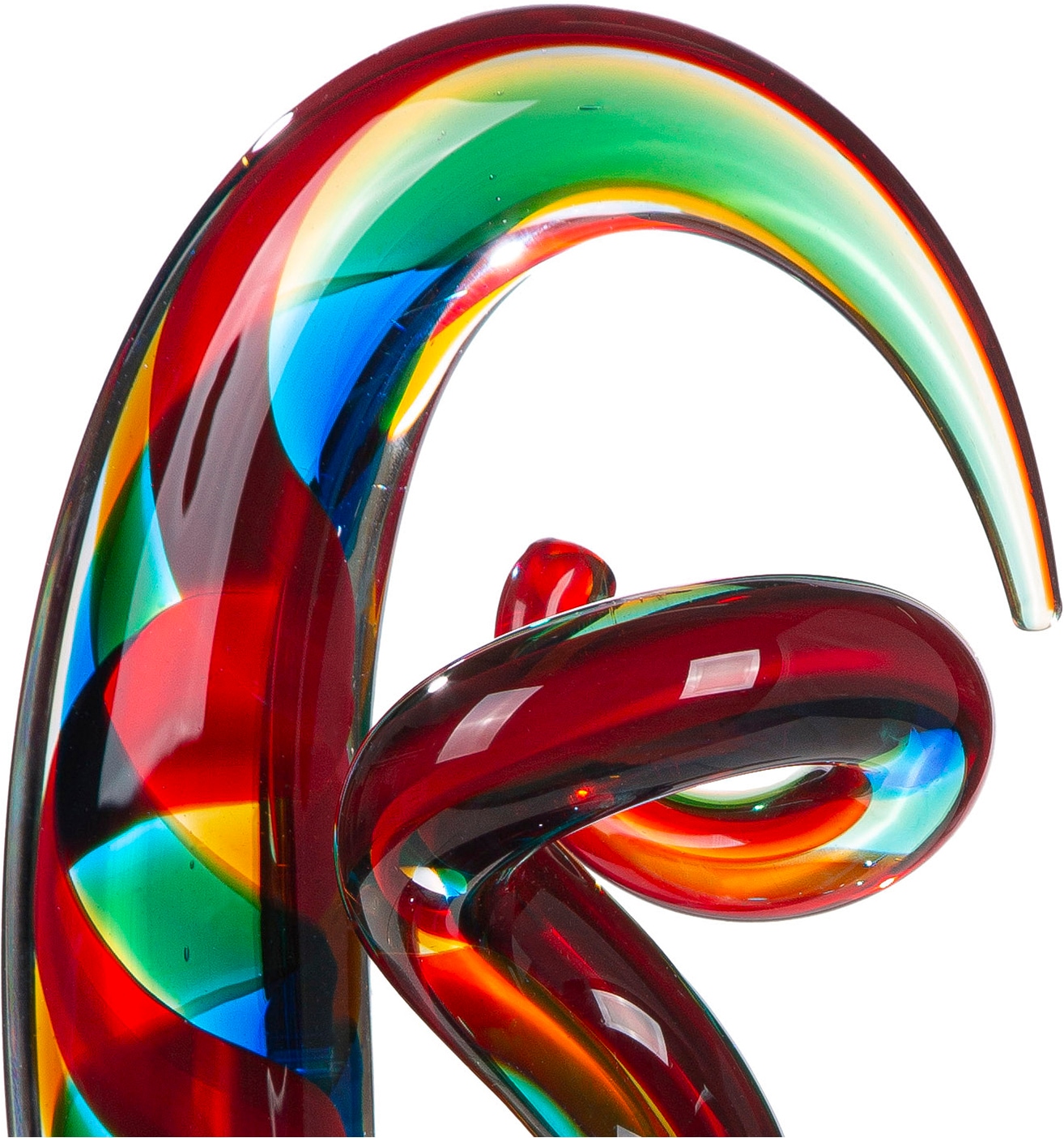 GILDE Sculpture »Skulptur Palmeira mehrfarbig« Objet en verre, sculpture décorative, décoration exotique, accroche-regard