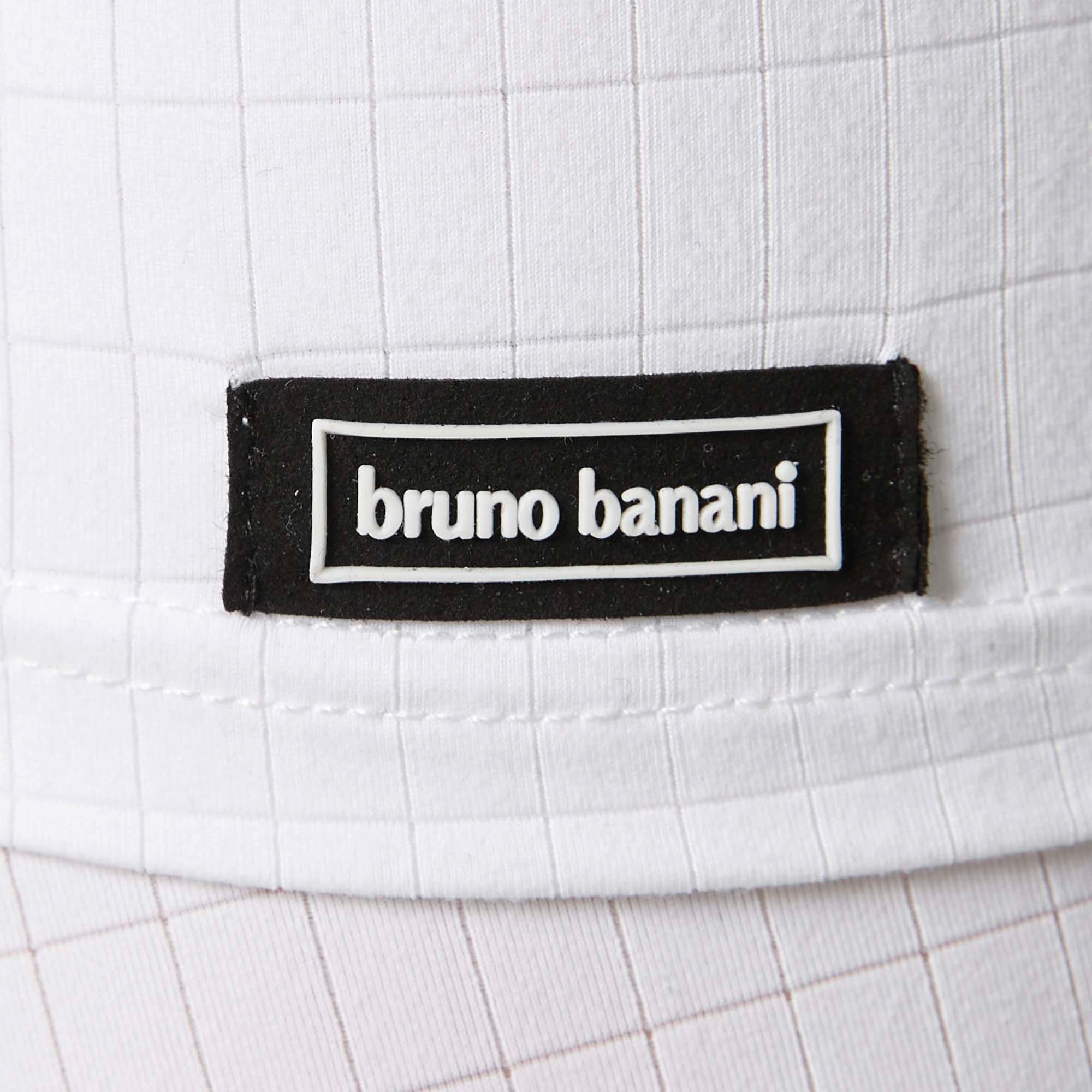 Bruno Banani V-Shirt »CHECK LINE 2.0« Pique Optik, Kurzarm, V-Neck, Cotton-Mix