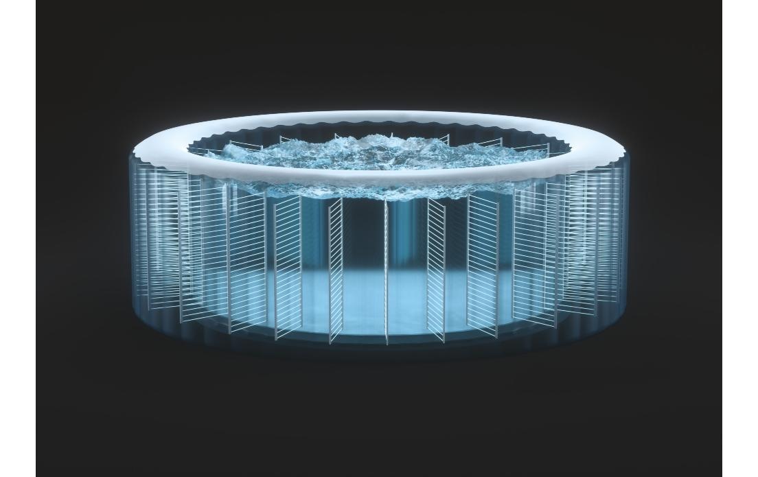 Intex Whirlpool »4-Personen Round Bubble Spa Set Ø 196«