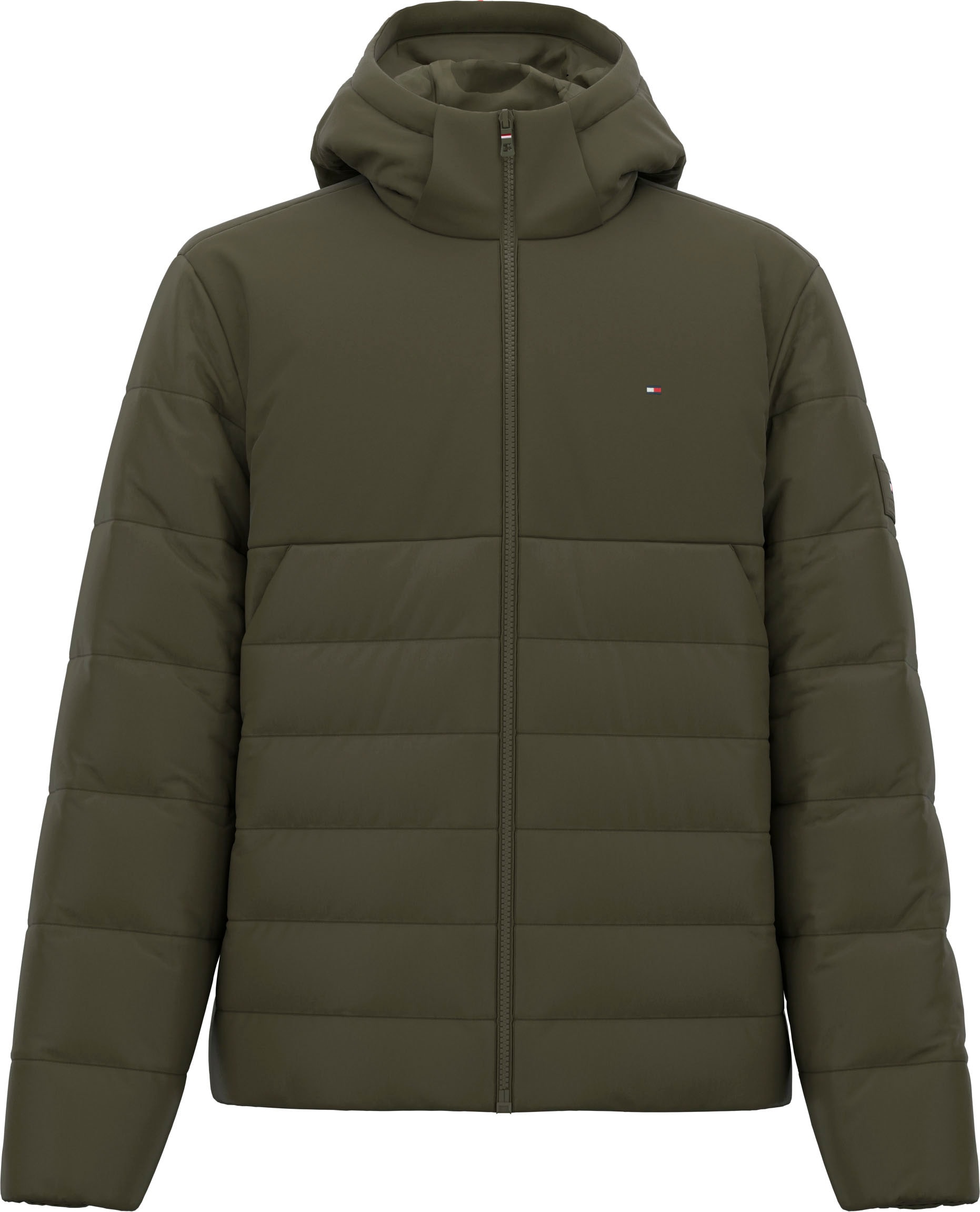 Tommy Hilfiger Steppjacke »CL MIXED MEDIA HOODED JACKET«, mit Kapuze