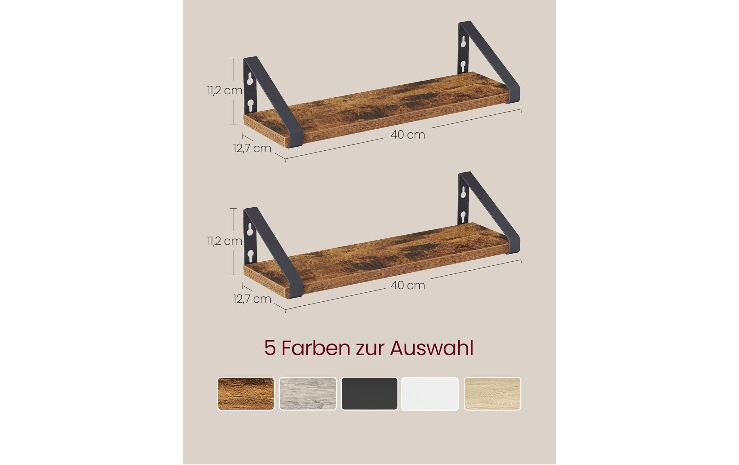 VASAGLE Wandregal »Industrial«