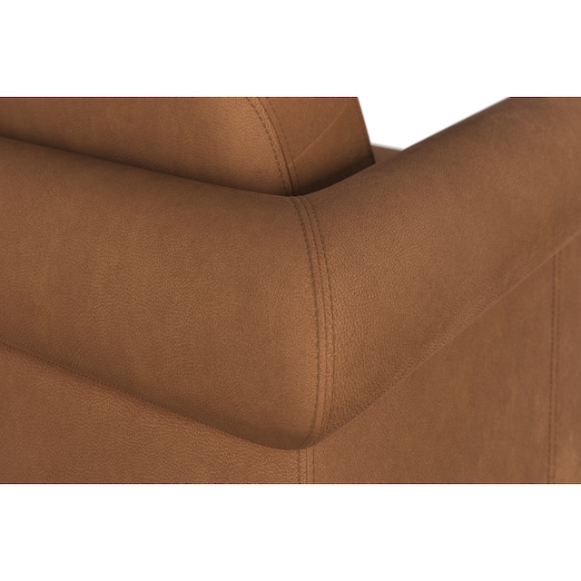 machalke® 2,5-Sitzer »amadeo«, Ledersofa mit geschwungenen Armlehnen,  Breite 180 cm versandkostenfrei auf