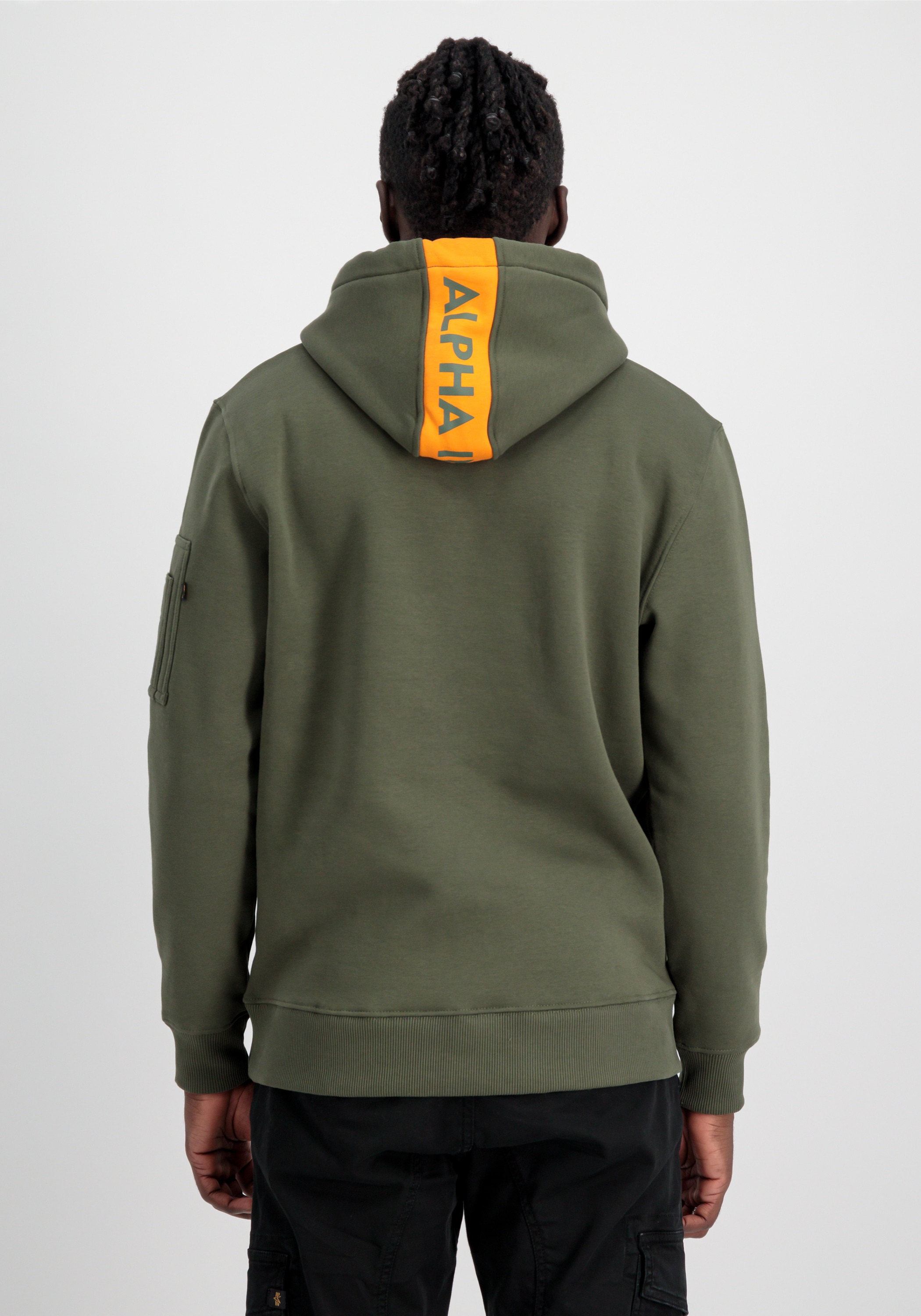 Alpha Industries Hoodie »Alpha Industries Men - Hoodies Red Stripe Hoodie«