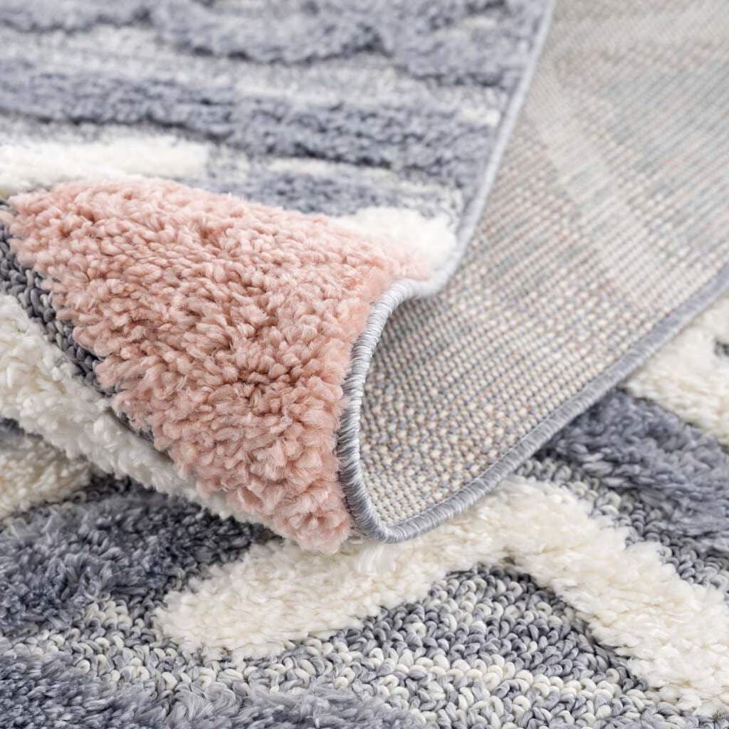 Carpet City Teppich »Focus 3382«, rund, Boho-Teppich, besonders weich, Hoch Tief Struktur, Wohnzimmer