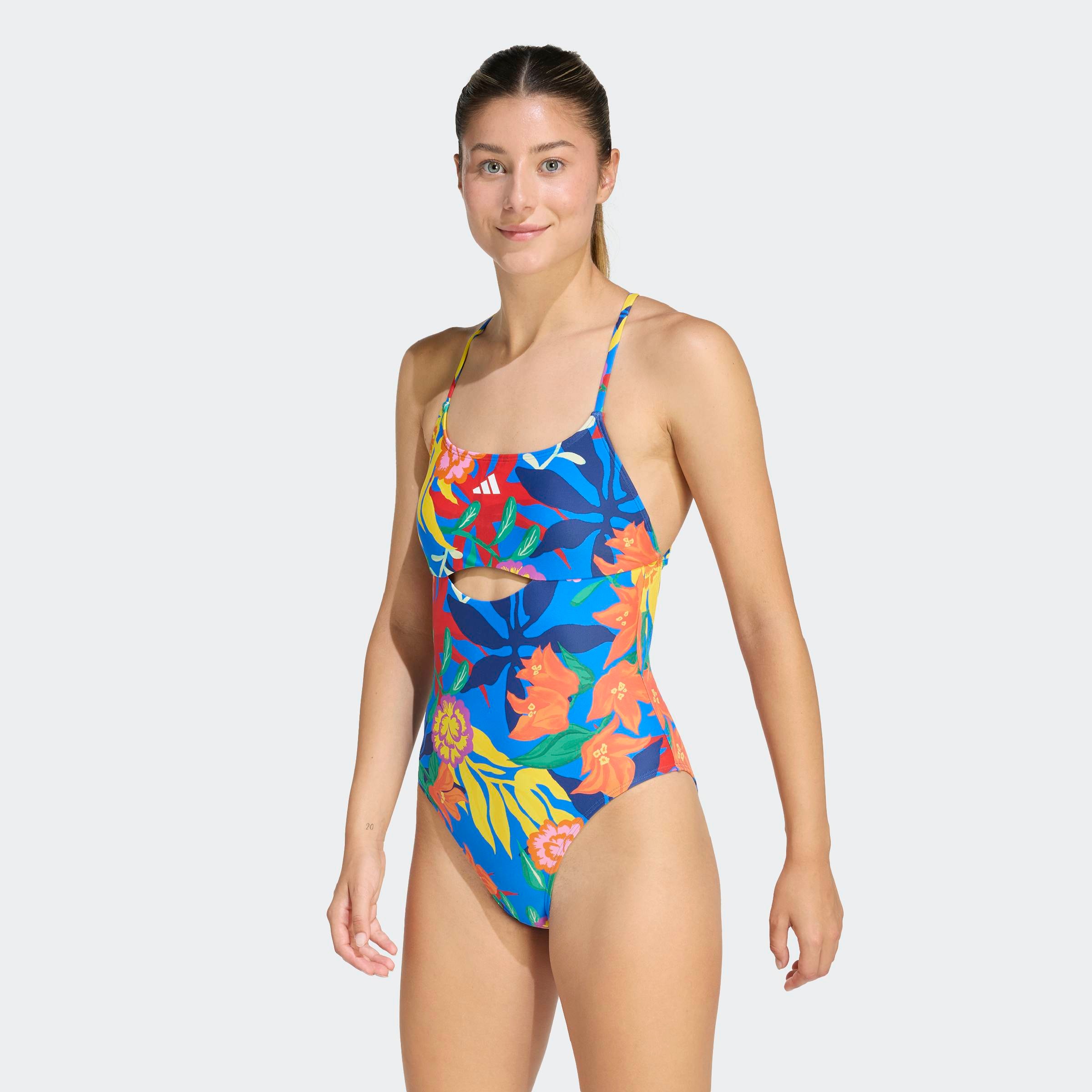 Image of adidas Performance Badeanzug "MEXICANA FLORALS MIT BINDEDETAILS IM RÜCKEN"