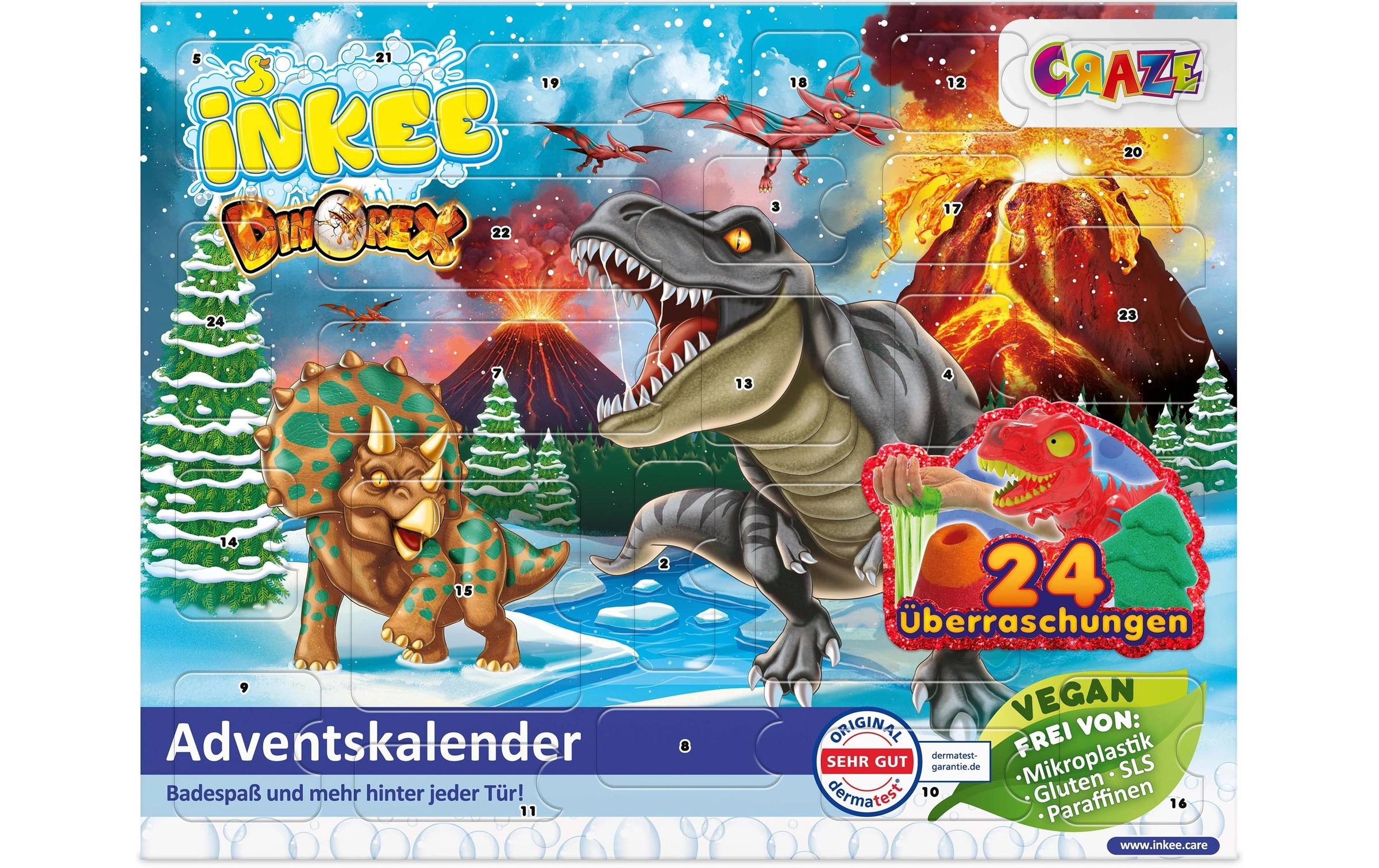 CRAZE Calendrier de l'Avent »Craze CRAZE Adventskalender Inkee Dino Adventskalender Inkee Dino«