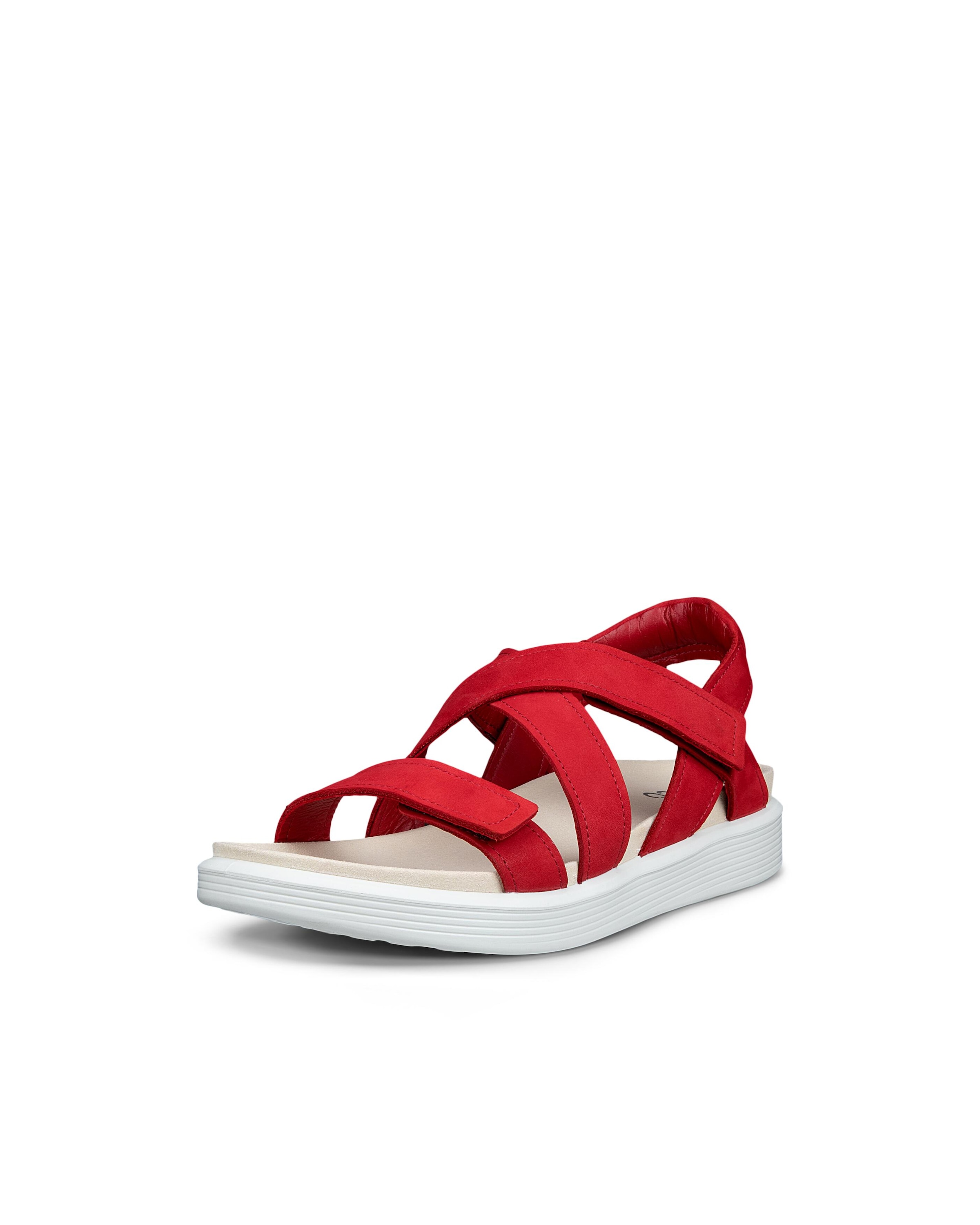 Image of Ecco Sandale "SOFT SANDAL W CROSS STRAP" Riemchensandale, Sommerschuh mit praktischem Klettverschluss