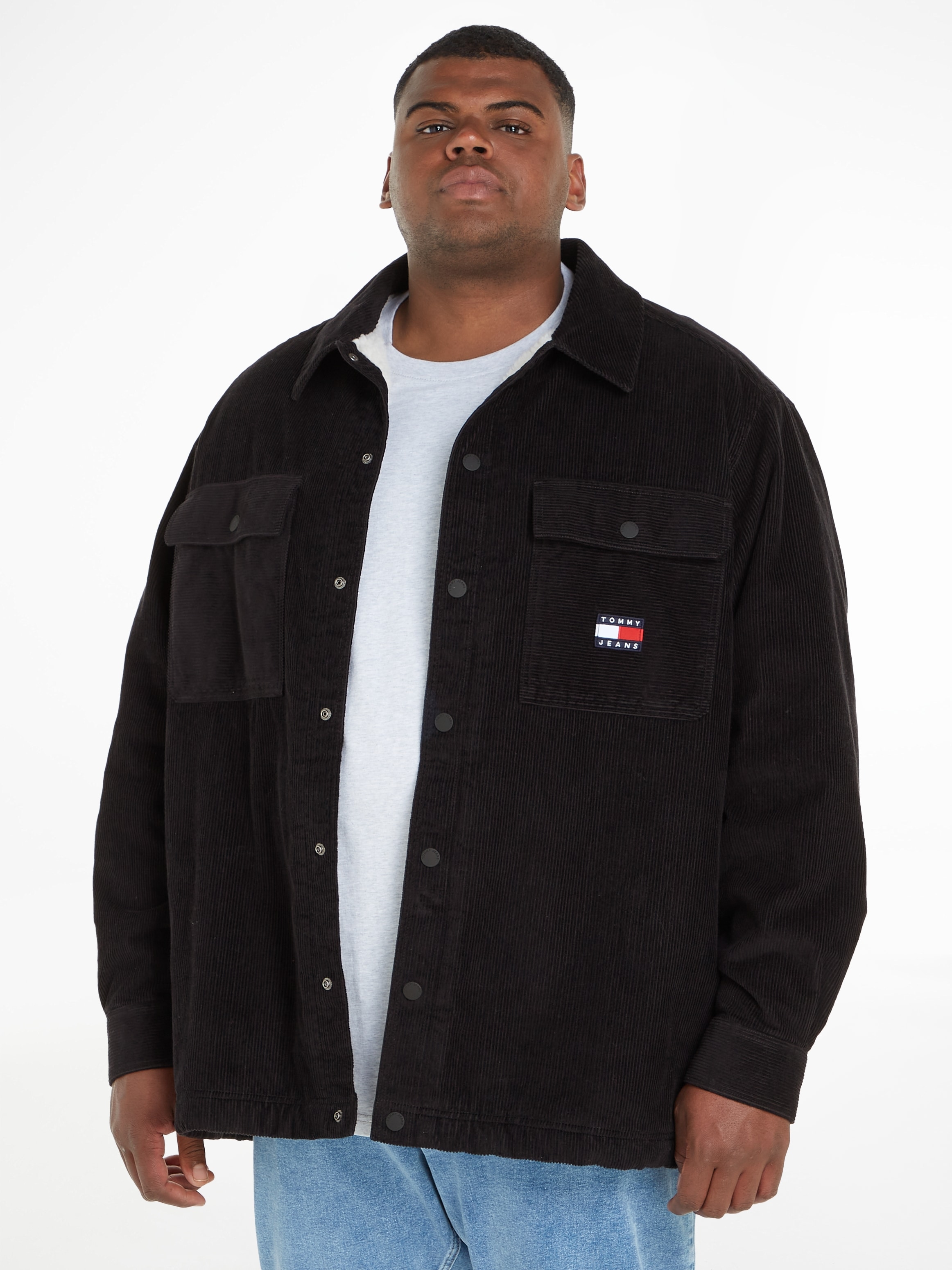 Tommy Jeans Plus Outdoorhemd »TJM PLUS SHERPA CORD OVRSHRT«