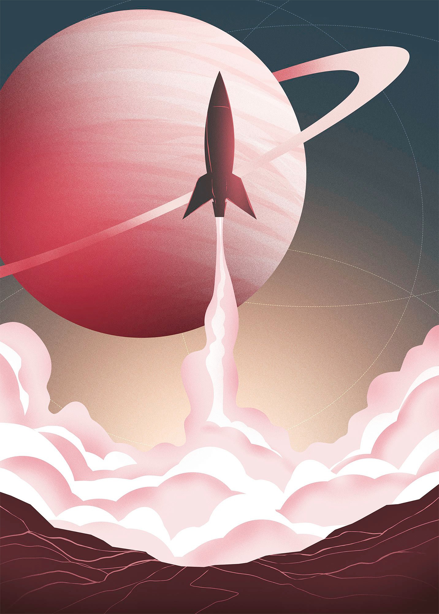 Image of Komar Fototapete »Explore the Universe«, bedruckt-Comic-Retro-mehrfarbig, BxH: 200x280 cm bei Ackermann Versand Schweiz