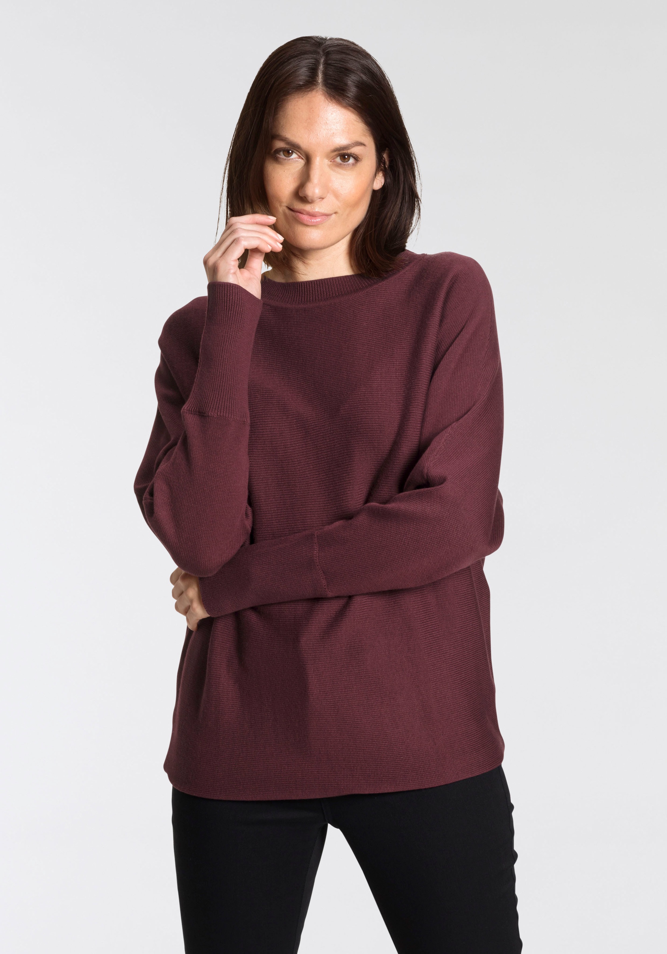 Image of Boysen's Rundhalspullover, in Uni-Farben NEUE FARBE bei Ackermann Versand Schweiz