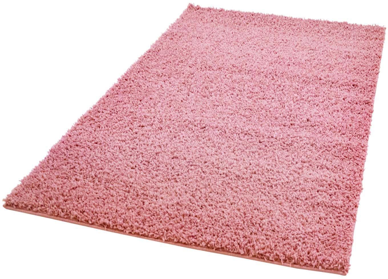 Carpet City Hochflor-Teppich »Pastell Shaggy300«, rechteckig, Shaggy Hochflor Teppich, Uni Farben, Weich