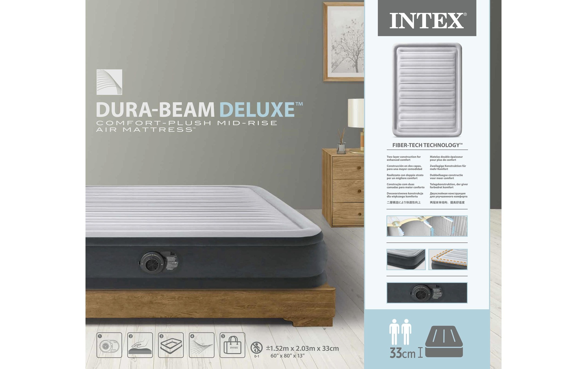 Intex Luftbett »Deluxe Comfort-Plush«