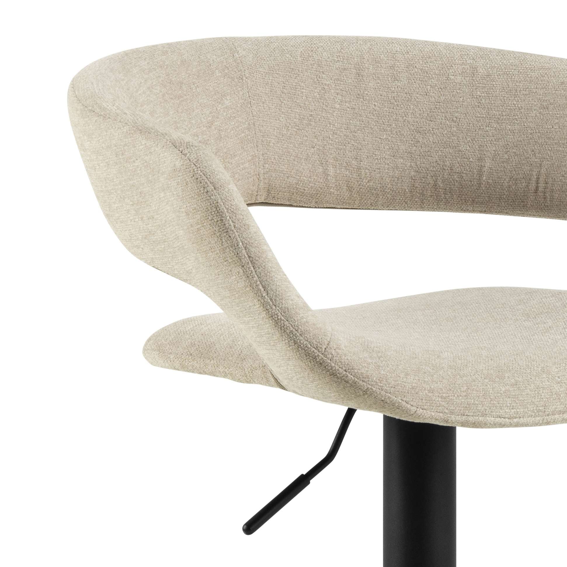 ACTONA GROUP Tabouret de bar »Grace« Ensemble, 2 pièces, 2 cuis tlg. Tabouret de bar, Apia sable, piètement trompette, avec fonction pivotante, 2 pcs