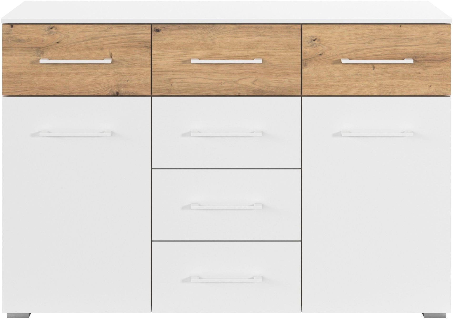 rauch Commode combinée »Sideboard Kommode Schubladenkommode Türenkommode BOSTON-EXTRA« L/H/P : 120/81/42 cm,  avec 6 tiroirs spacieux, étagères réglables FABRIQUÉ EN ALLEMAGNE