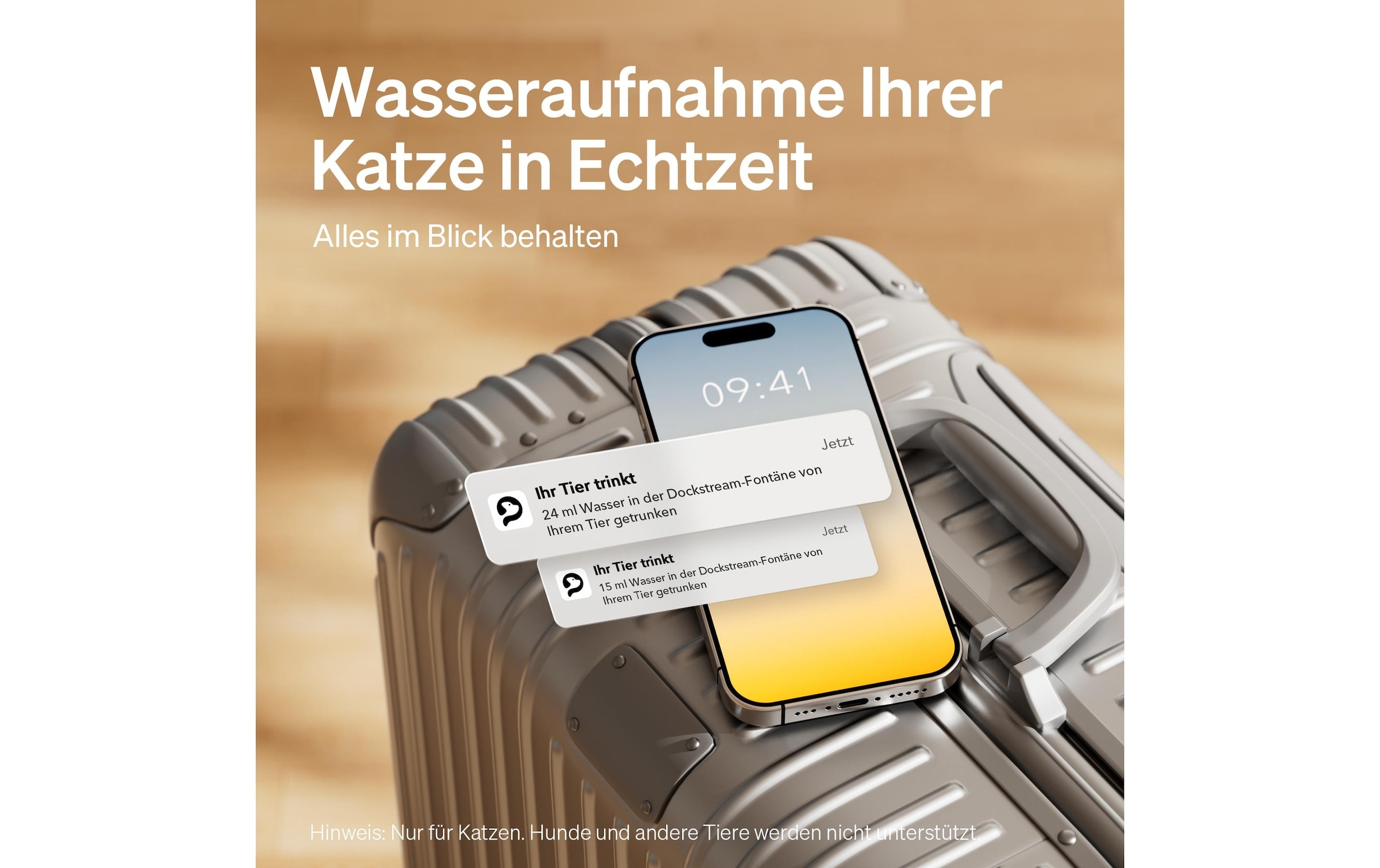   Trinkbrunnen »Petlibro Dockstream« Intelligenter Trinkbrunnen mit App-Steuerung für Haustiere