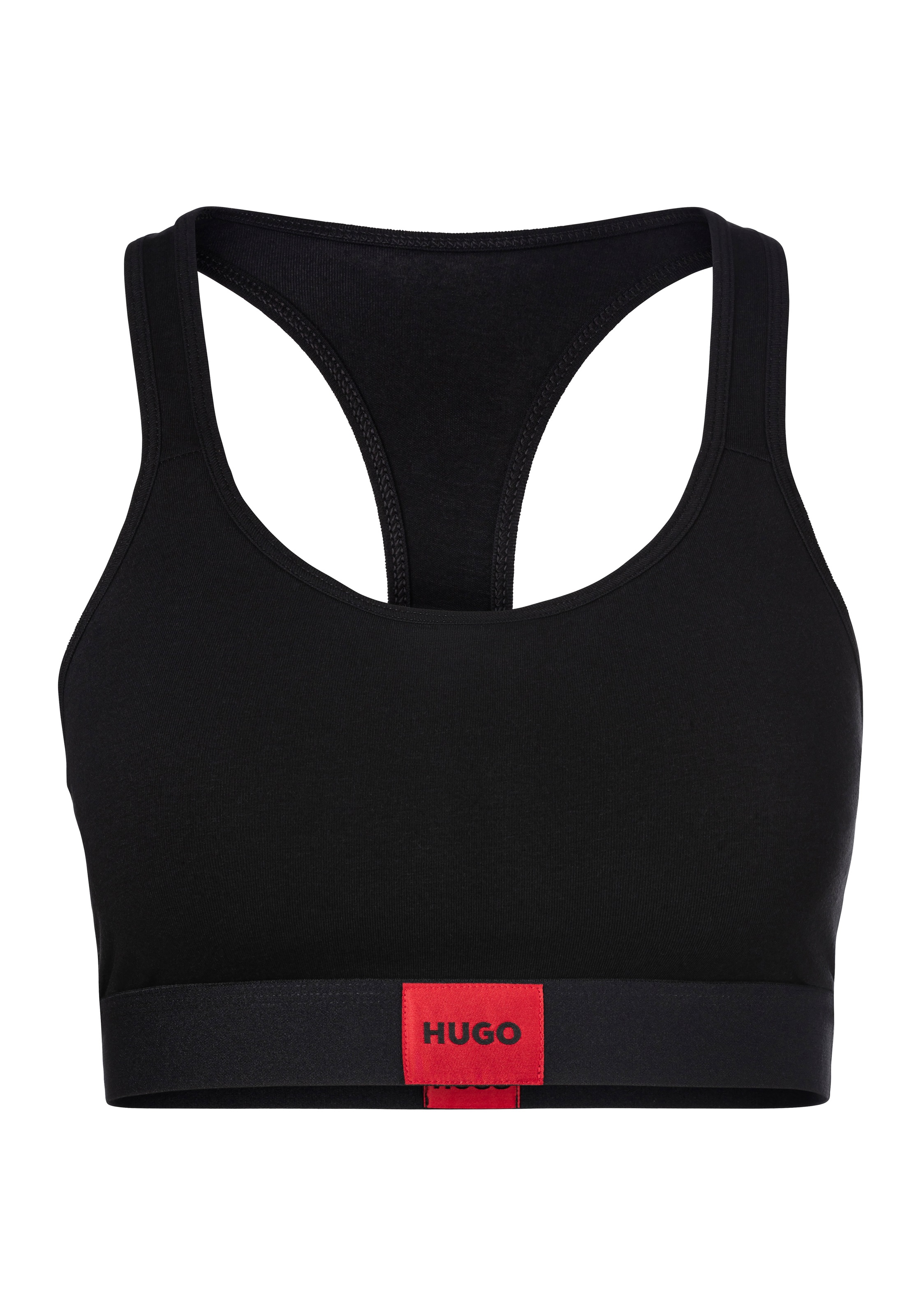 HUGO Bralette-BH »BRALETTE PAD.RED LAB«, mit aufgesticktem HUGO BOSS Logo