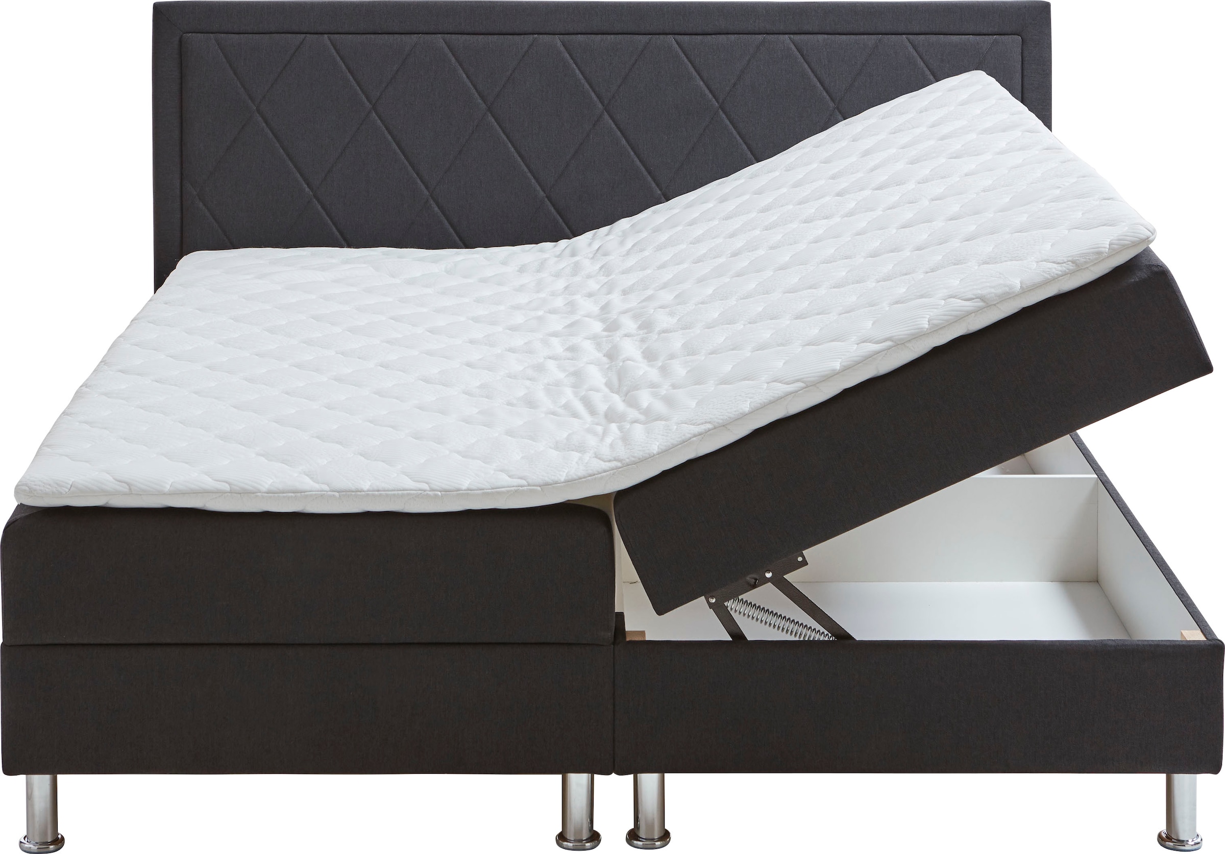 ATLANTIC home collection Boxbett »Helen«, Tonnentaschenfederkern-Matratze und Topper, wahlweise mit Bettkasten