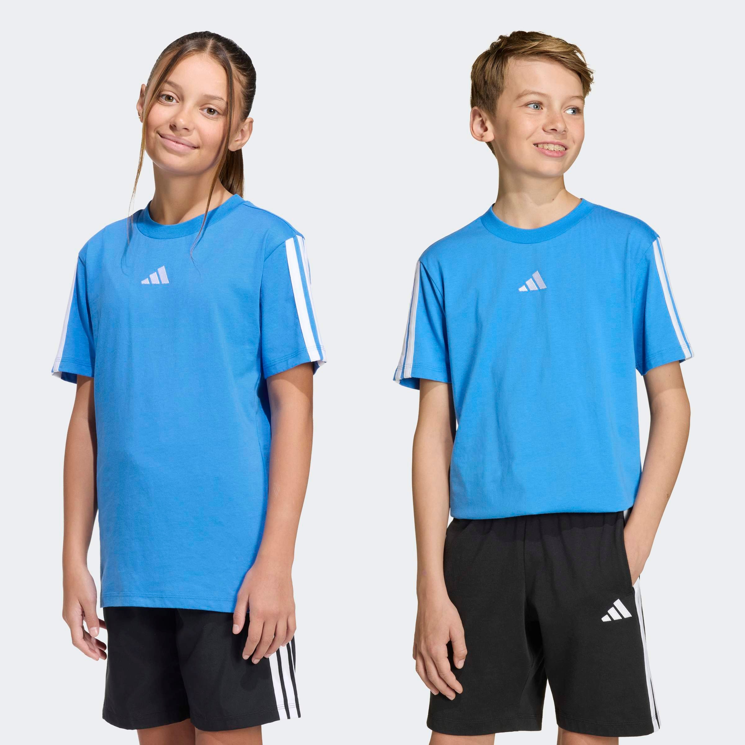 Image of adidas Sportswear T-Shirt "J 3S TEE 160" sportlicher Stil, Rundhalsausschnitt, ohne Verschluss, für Kinder