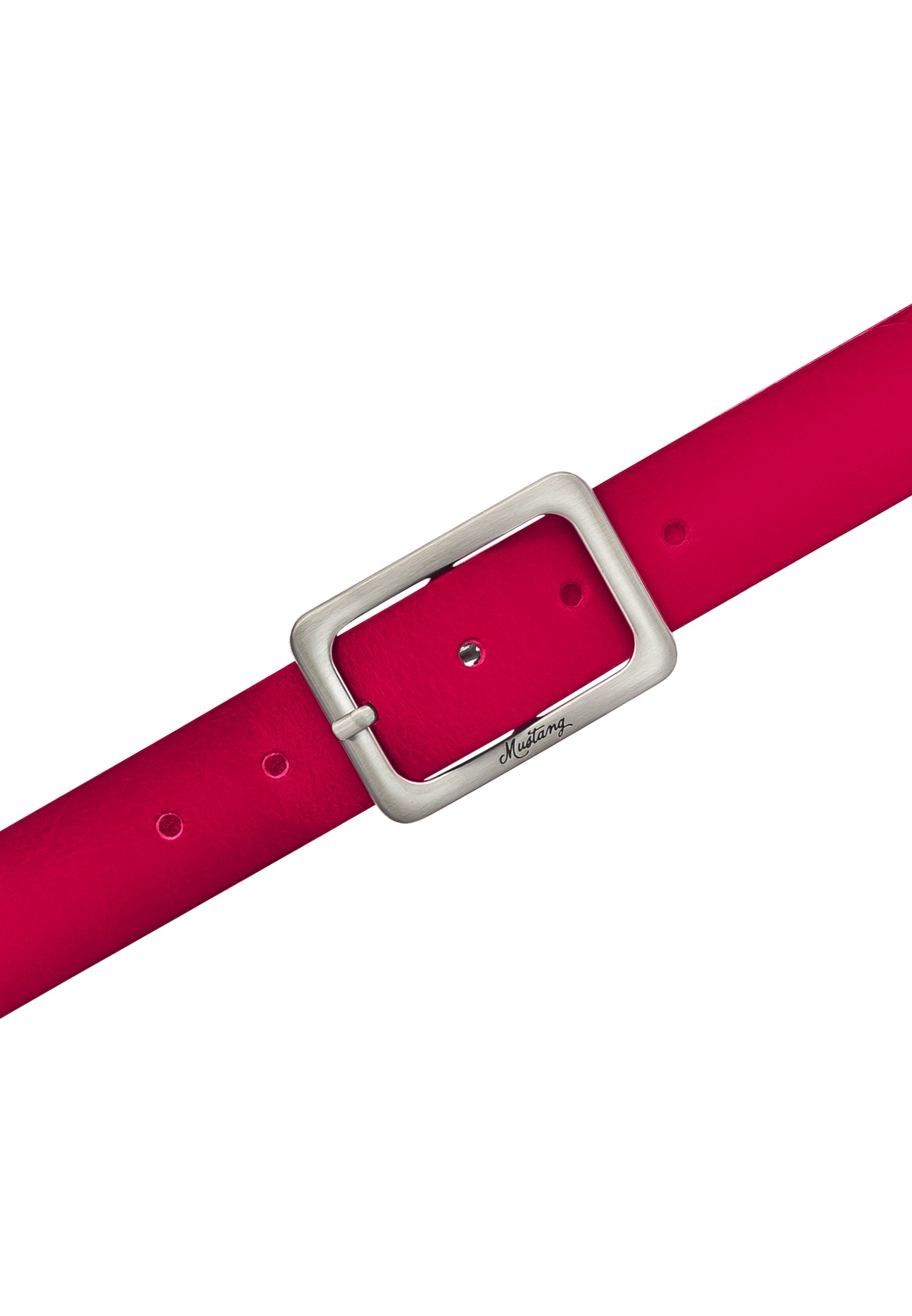 MUSTANG Ceinture en cuir »"Rachel"« avec boucle angulaire mate, en cuir de vache, largeur 3,5 cm