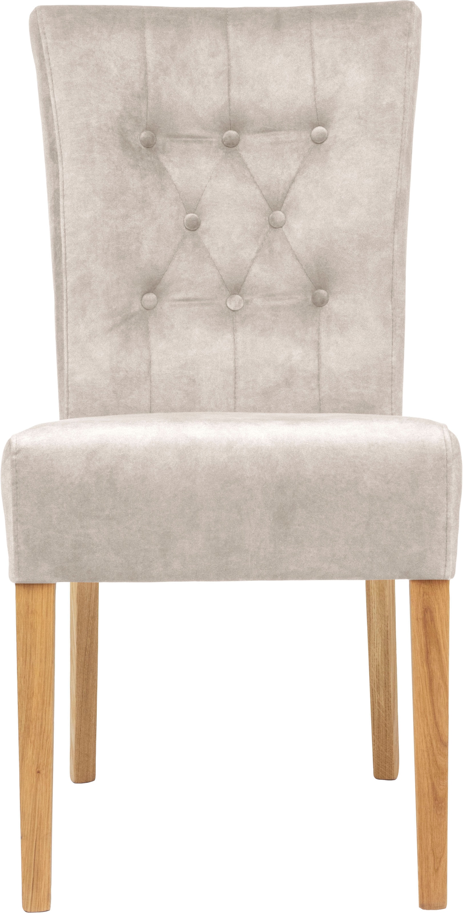 Home affaire Polsterstuhl »Queen«, (Set), 2 St., Samtvelours, Esszimmerstuhl mit Knopfheftung, 2er, 4er oder 6er-Set