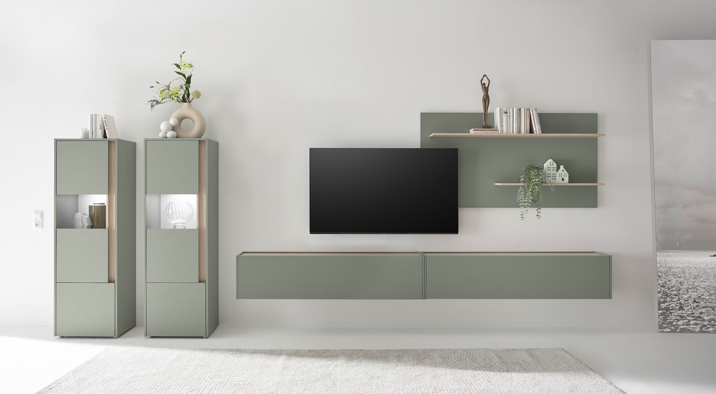 Image of Home affaire Wohnwand "City/Giron, moderne Anbauwand, Komplettset in vielen Farben verfügbar" Set, 5 Stk. tlg.