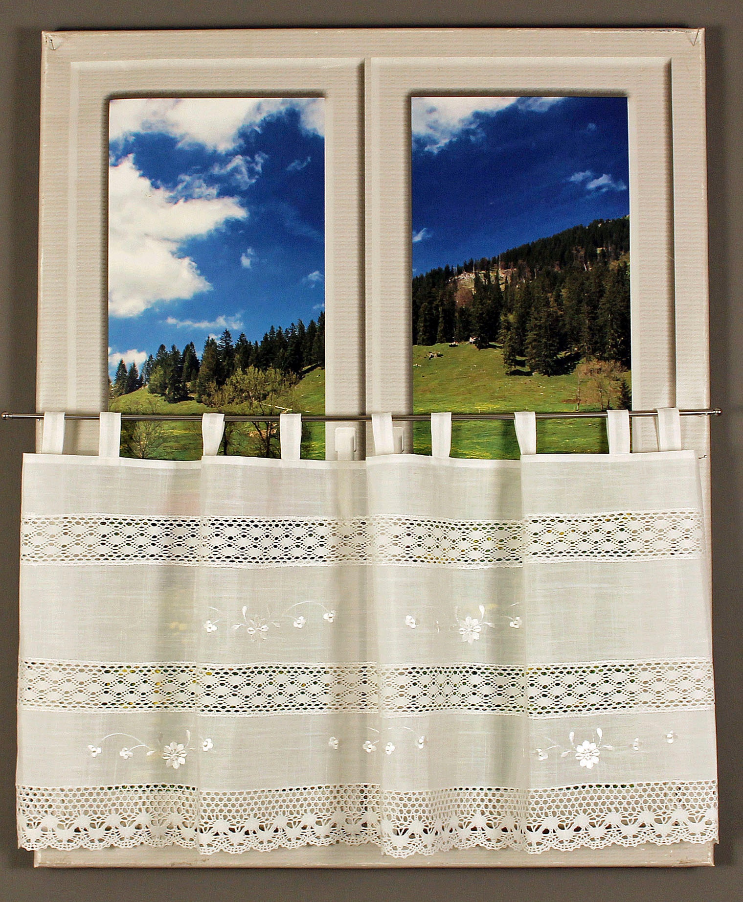 HOSSNER - ART OF HOME DECO Querbehang »Drachensee«, (1 St.), m. Spitze