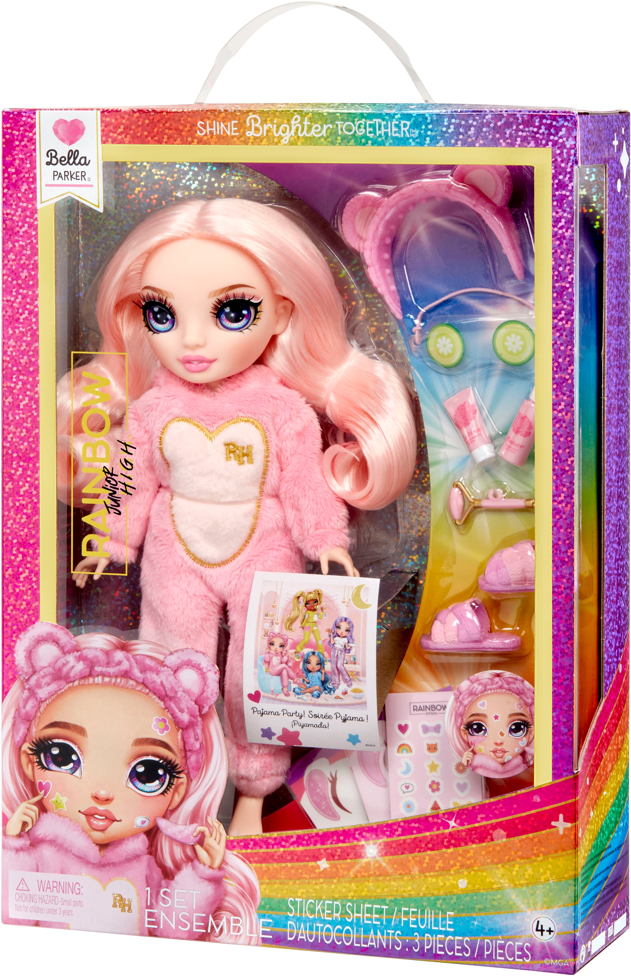 RAINBOW HIGH Poupée à habiller »Junior High PJ Party Fashion Doll Bella (Pink)«