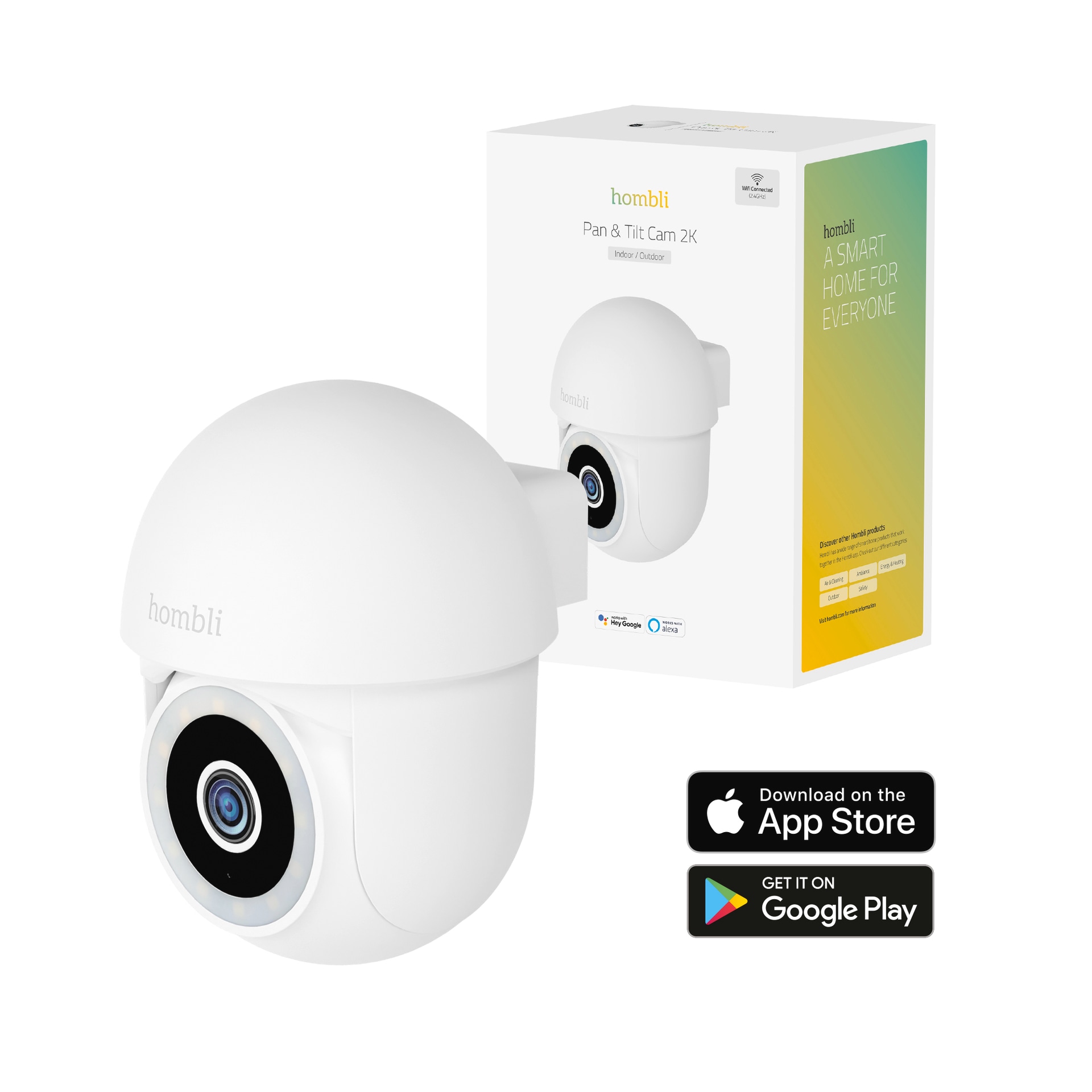 Hombli Überwachungskamera »Smarte Schwenk- und Neigekamera«, Innenbereich, Bewegungs- und Geräuscherkennung, Nachtsicht