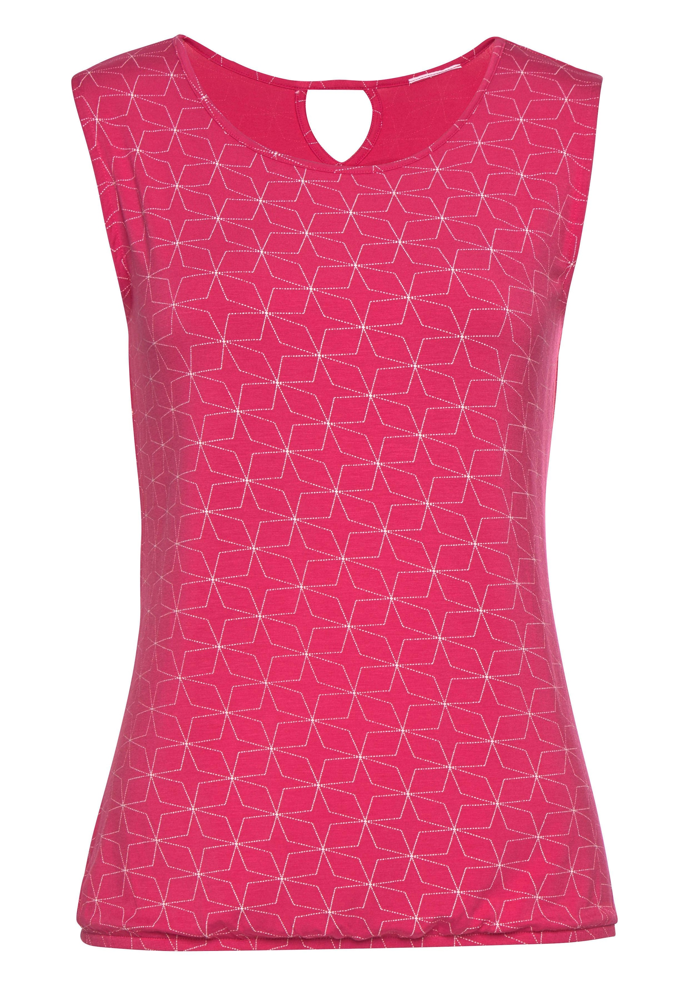LASCANA Shirttop, (2er-Pack), mit kleinem Cut-Out im Nacken