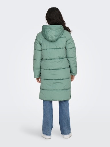 ONLY Steppmantel »ONLAMANDA LONG PUFFER COAT«, mit Kapuze