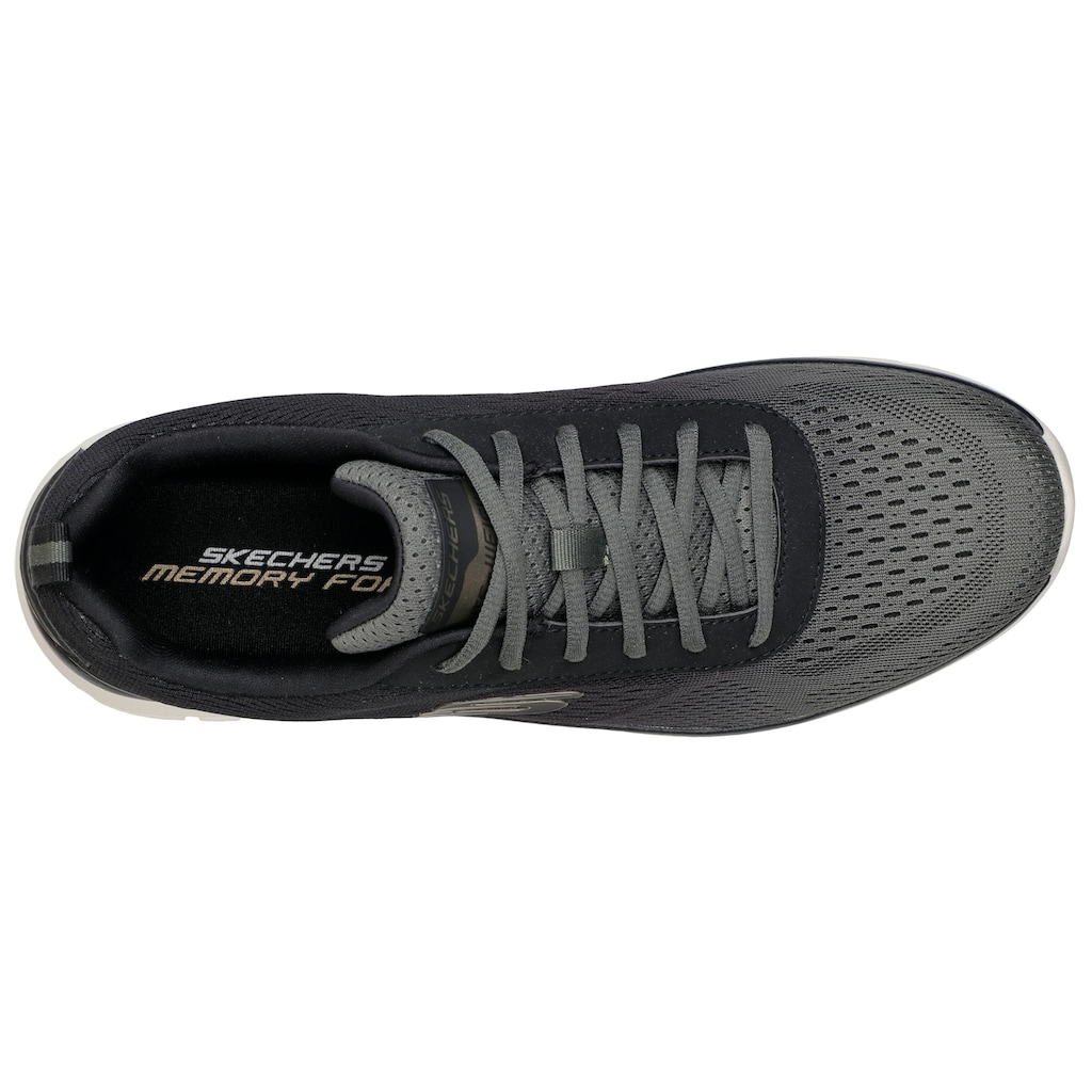 Skechers Sneaker »TRACK«, mit dezenten Kontrast-Details, Freizeitschuh, Halbschuh, Schnürschuh