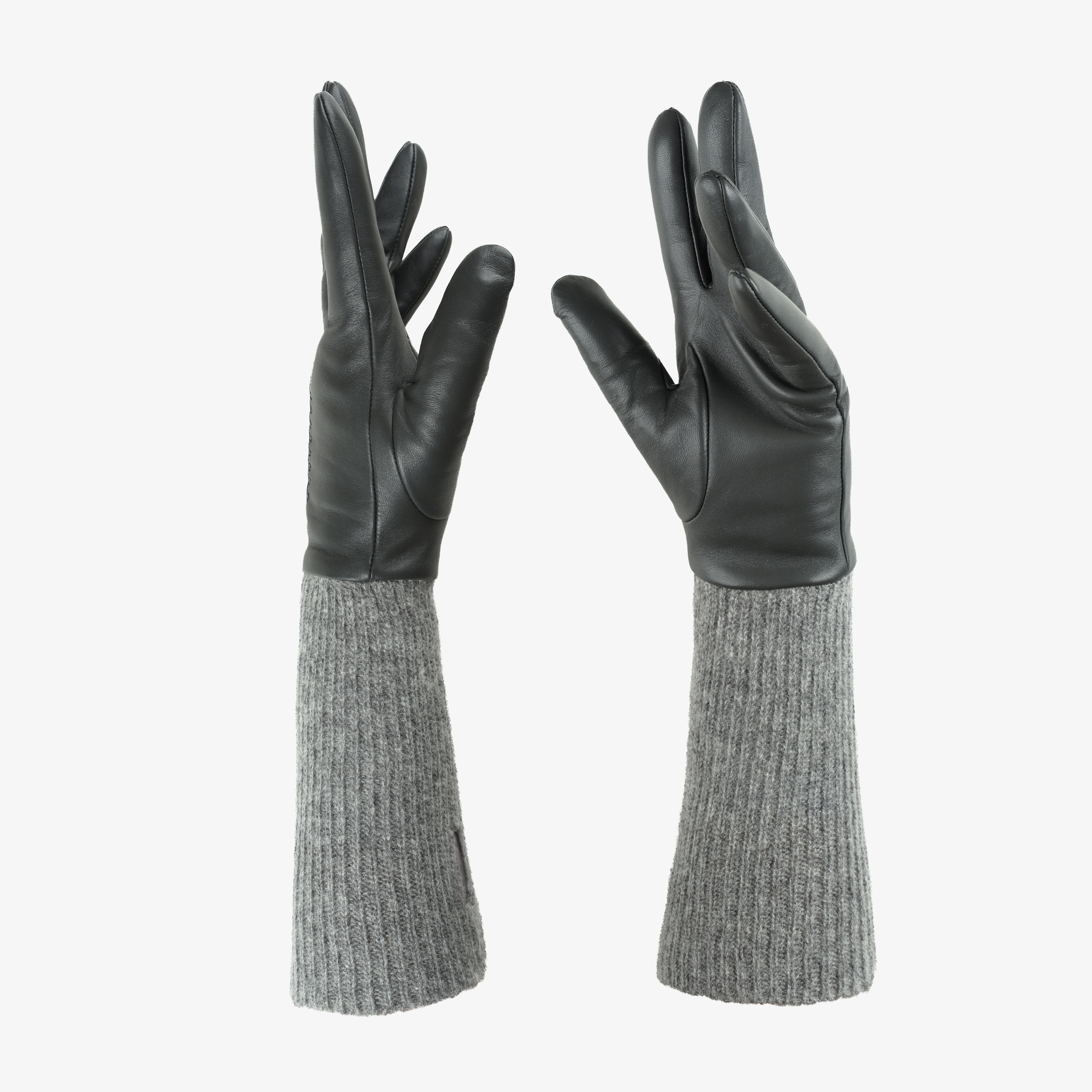Image of PEARLWOOD Lederhandschuhe "SUE" variable Strickstulpe - Langer oder kurzer Fingerhandschuh