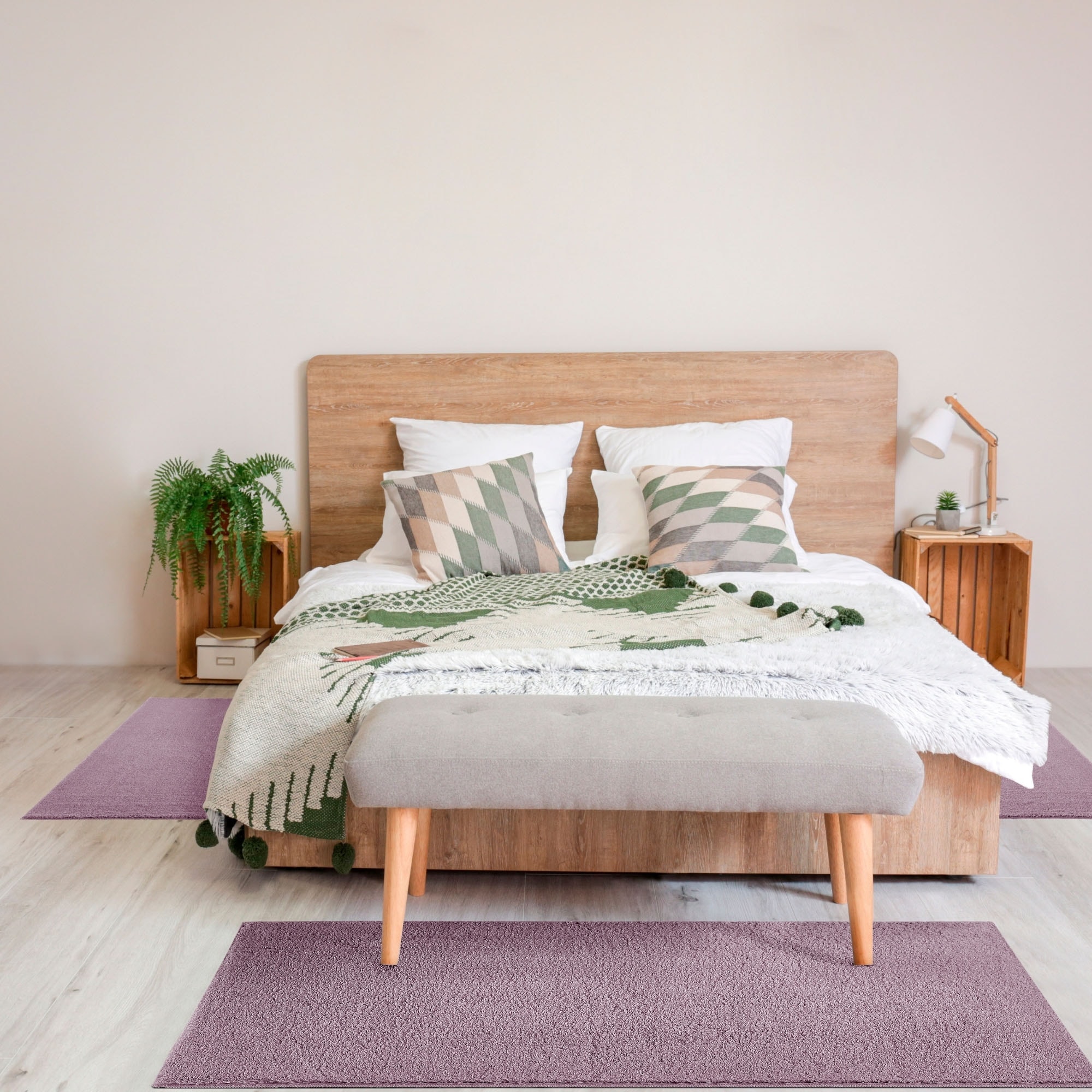 Image of Andiamo Bettumrandung "Arezzo" Höhe 16 mm 1 tlg. Uni Farben, weicher Flor, waschbar, ideal im Wohnzimmer & Schlafzimmer