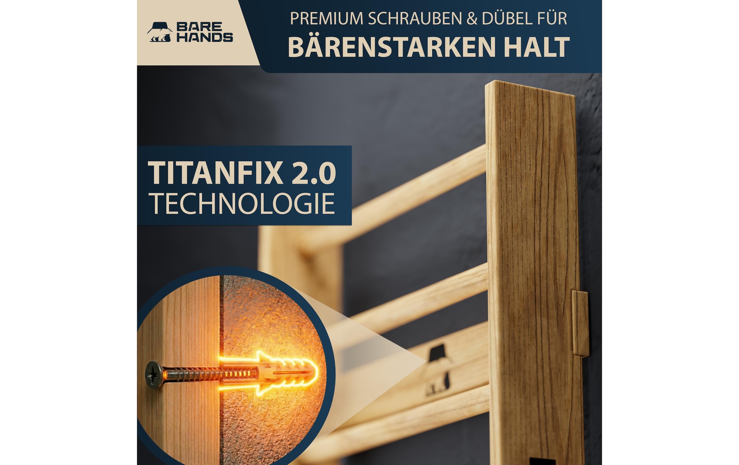   »Bare Hands Bare Hands Sprossenwand 400 kg«