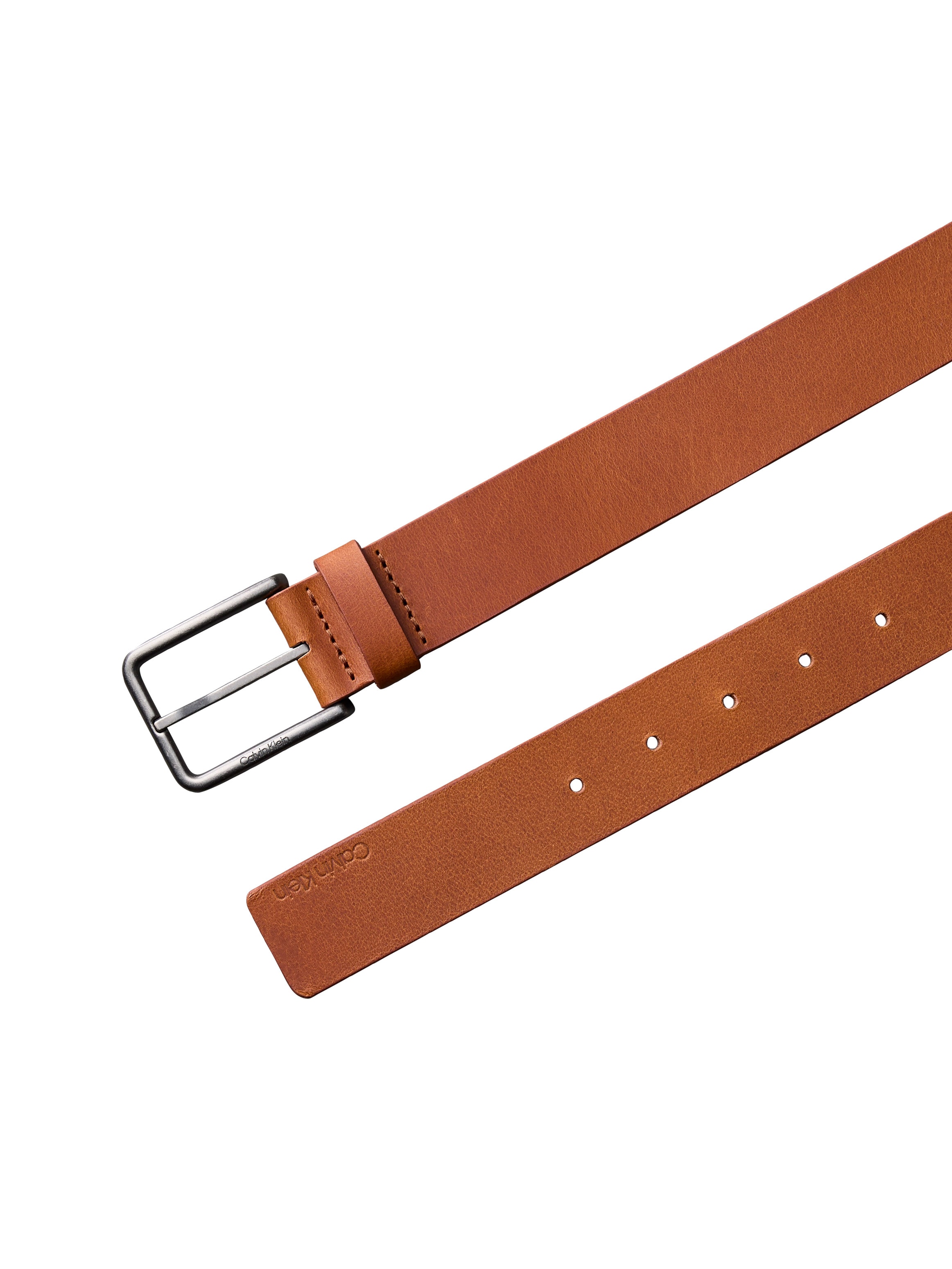 Calvin Klein Ceinture en cuir »WARMTH BUCKLE«, Grössenverstellbar