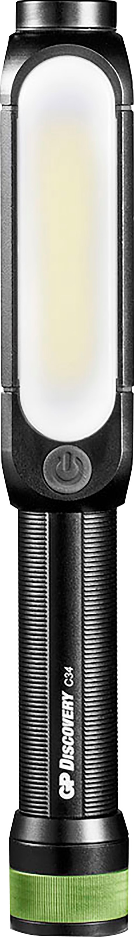 GP Batteries Taschenlampe »Discovery C34«, Front 150 Lumen & seitlich 180 Lumen,...