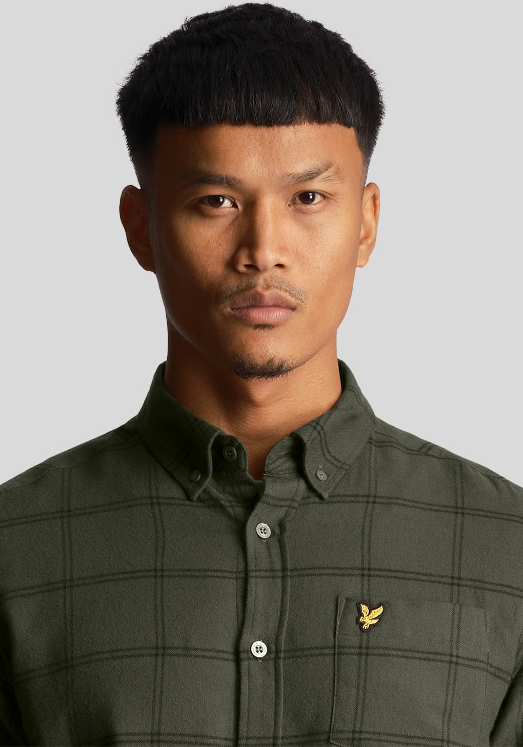 Lyle & Scott Langarmhemd in karierter Optik