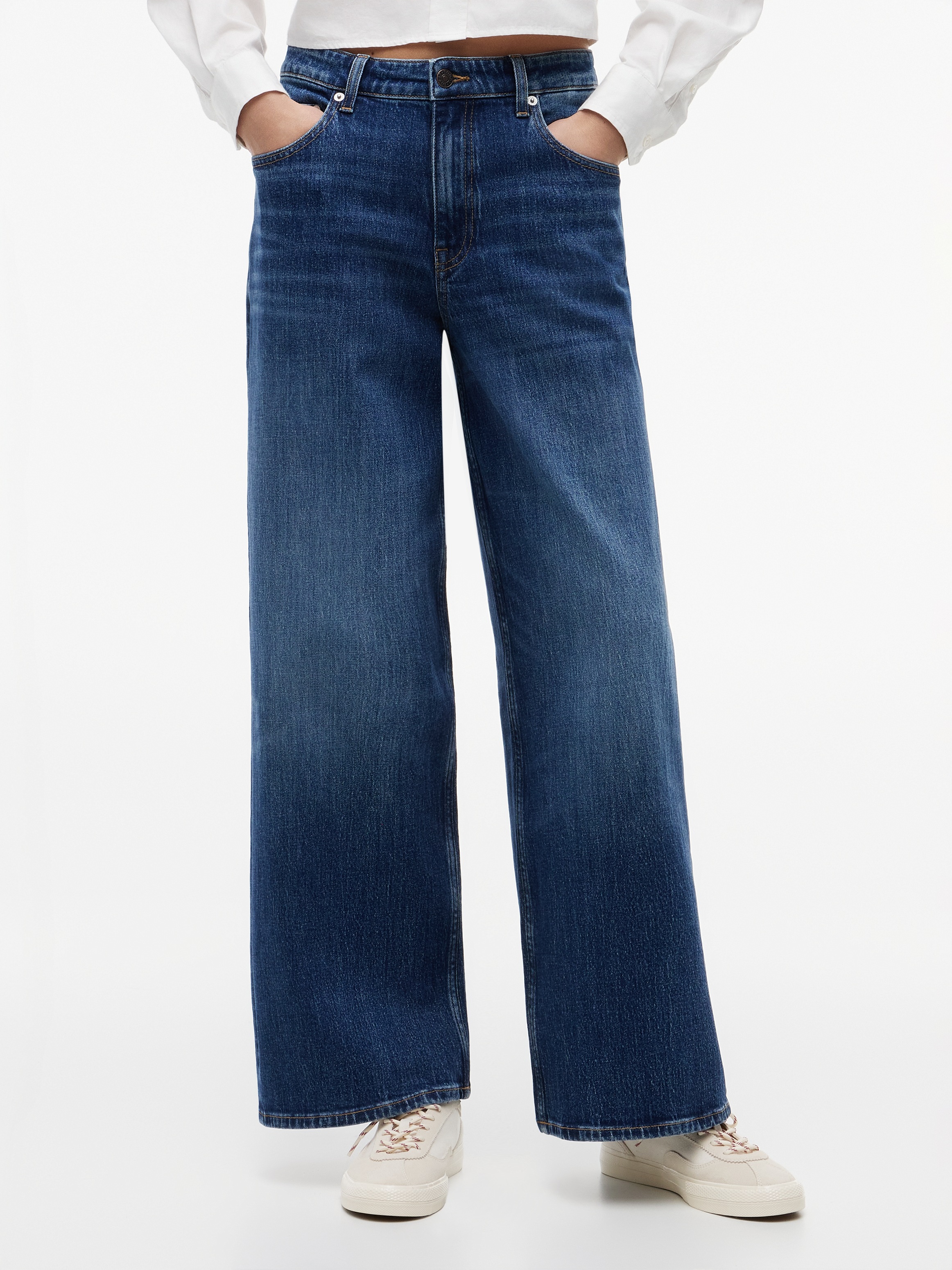 Image of Tommy Jeans Loose-fit-Jeans "CHARLIE MR LOOSE W" Denim mit Leinen, loose fit, teil-elastisches Bündchen