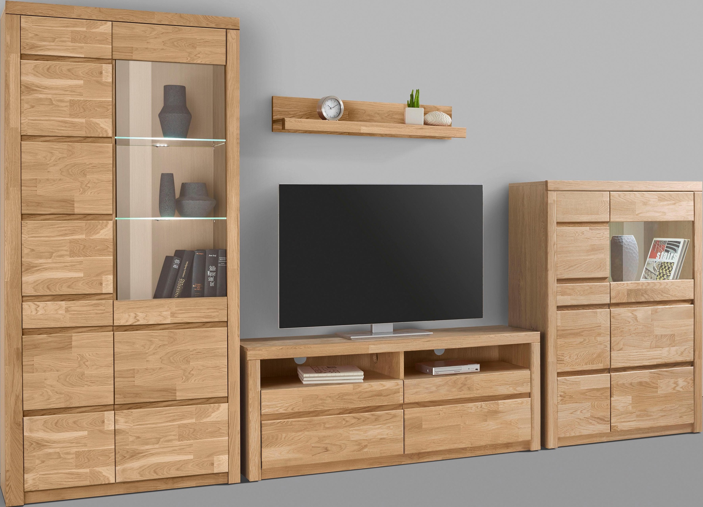 Image of Woltra Wohnwand »Silkeborg«, (Set, 4 St.), teilmassives Holz bei Ackermann Versand Schweiz